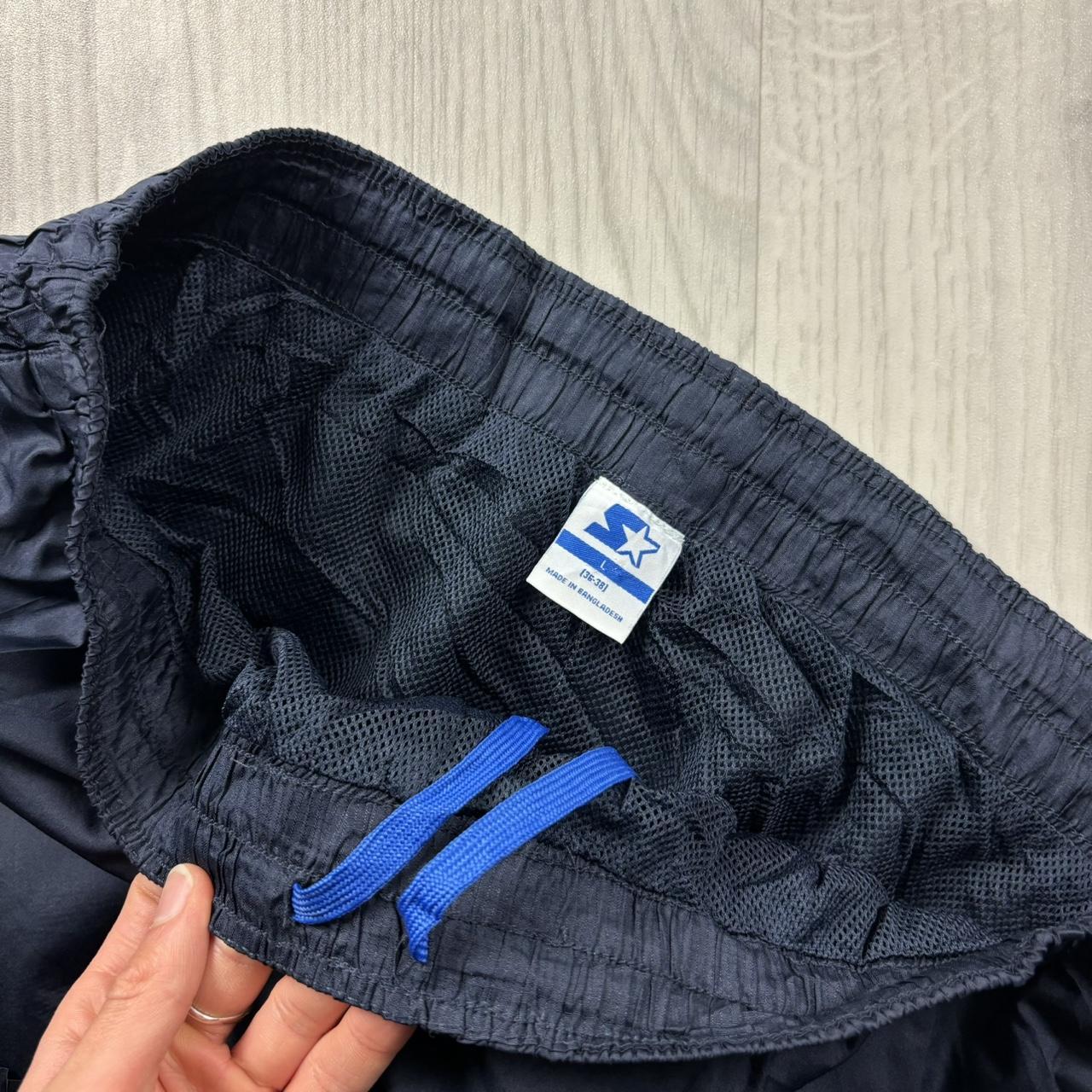 VINTAGE Y2K STARTER BAGGY TRACKSUIT BOTTOMS NAVY