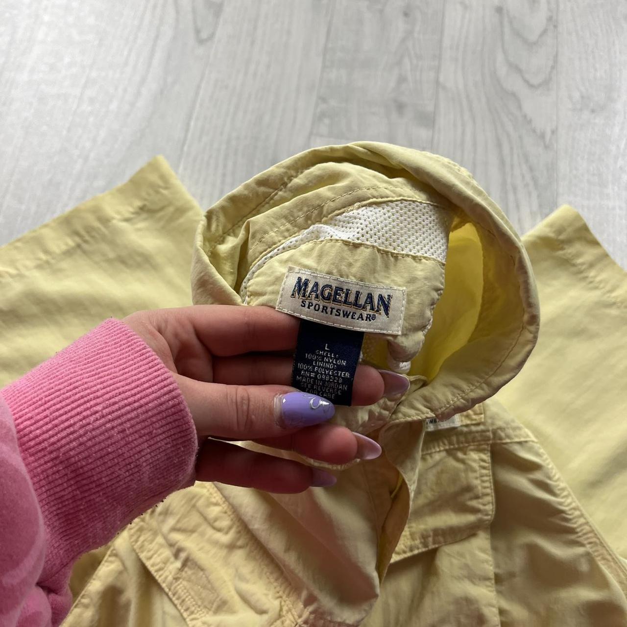 VINTAGE Y2K CARGO UTILITY SHORT SLEEVE SHIRT YELLOW