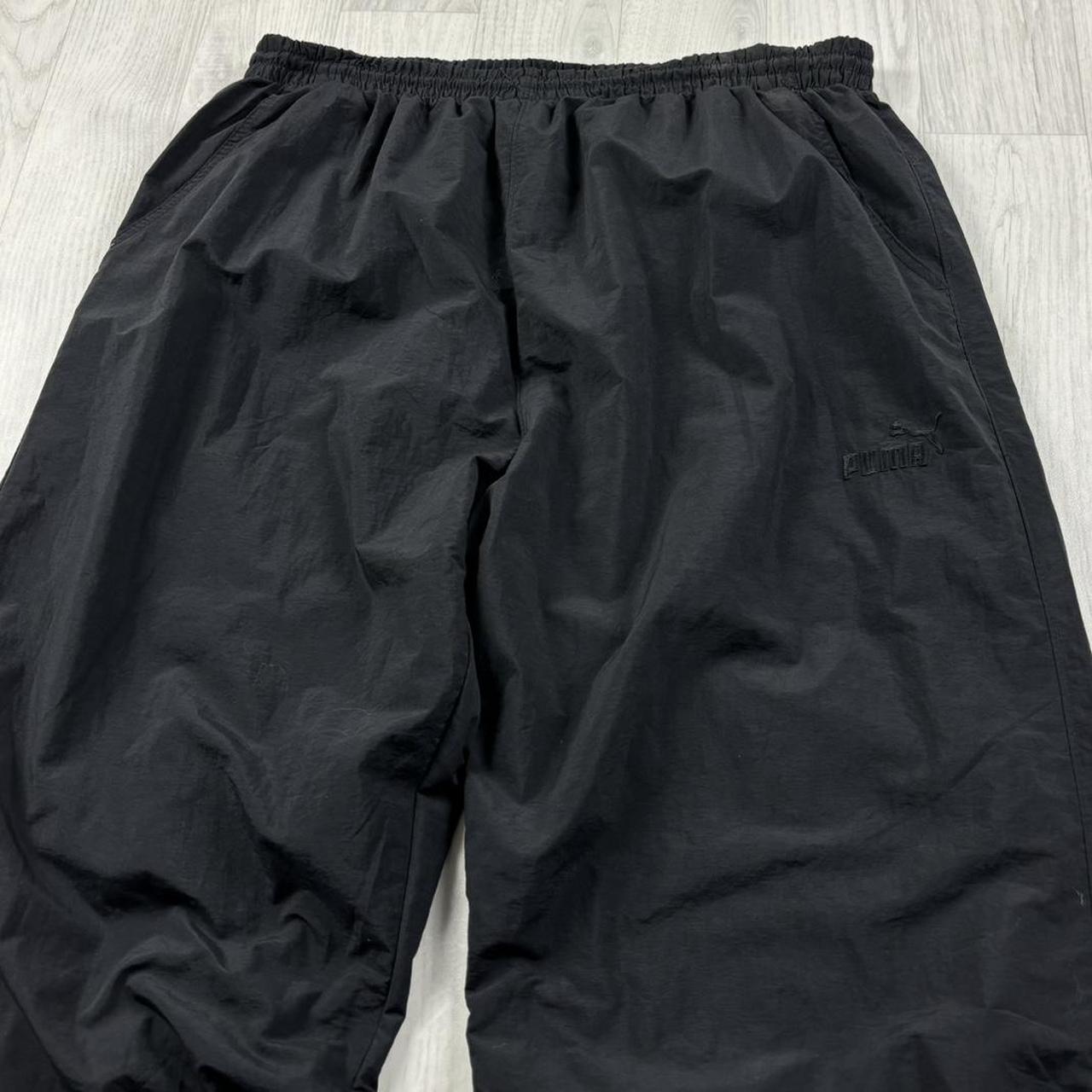 VINTAGE Y2K PUMA BAGGY TRACKSUIT BOTTOMS BLACK