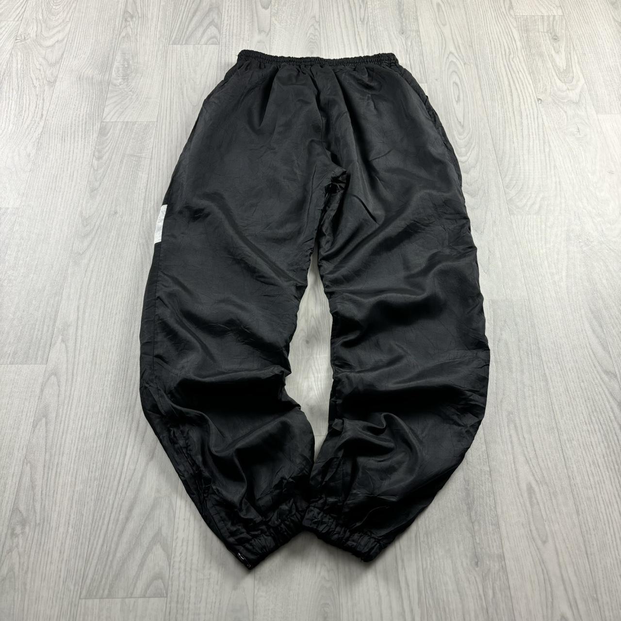 VINTAGE 90s ADIDAS BAGGY TRACKSUIT BOTTOMS BLACK