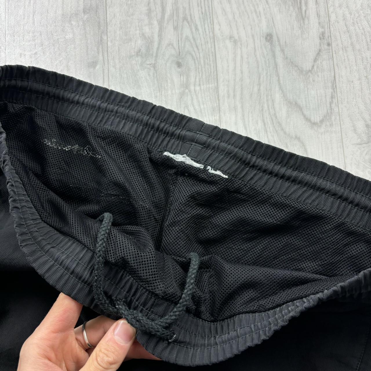 VINTAGE Y2K ADIDAS BAGGY TECHNICAL TRACKSUIT BOTTOMS BLACK