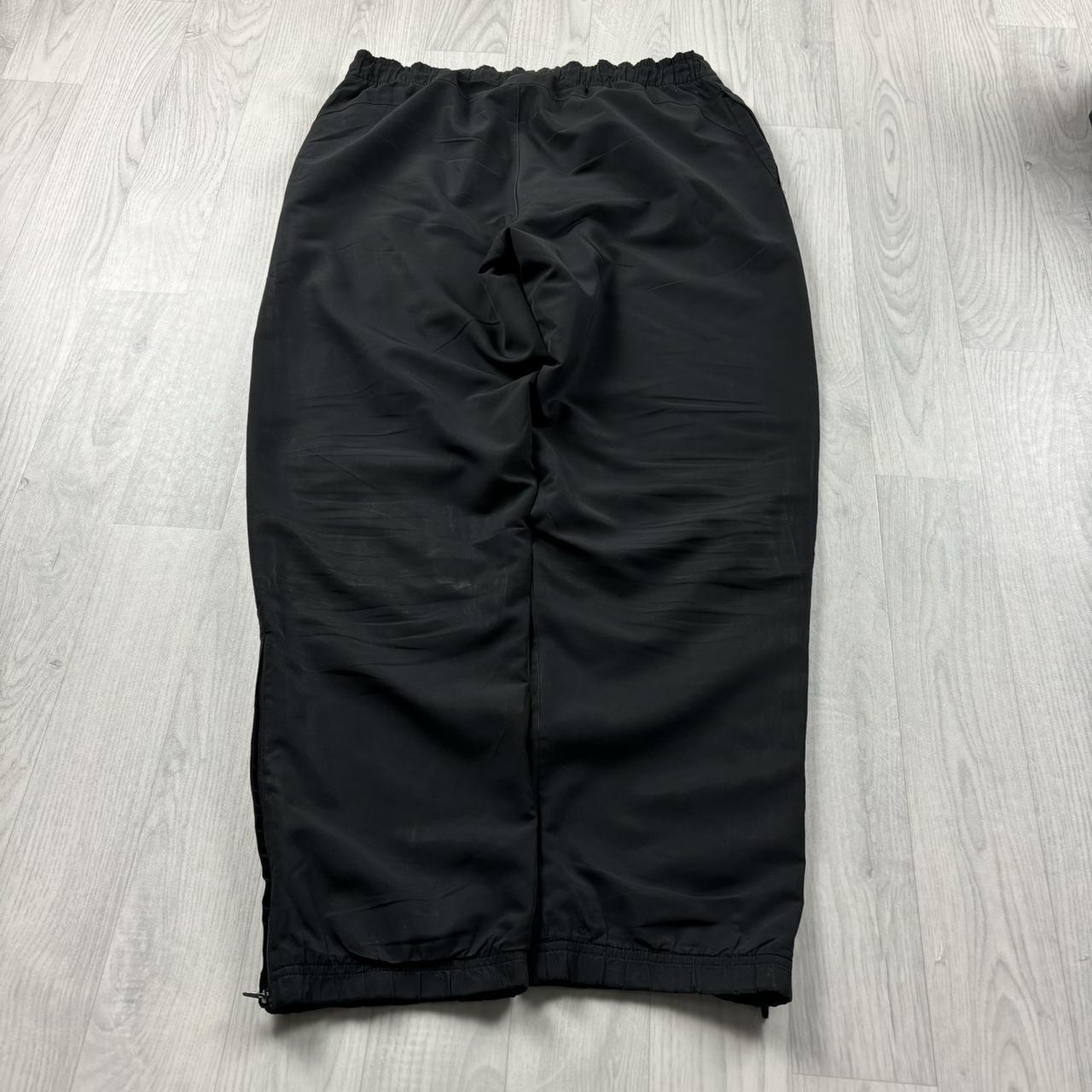 VINTAGE 00s ADIDAS BAGGY TRACKSUIT BOTTOMS BLACK