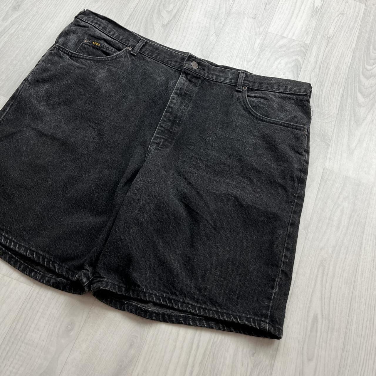 VINTAGE Y2K LEE BAGGY JORTS BLACK