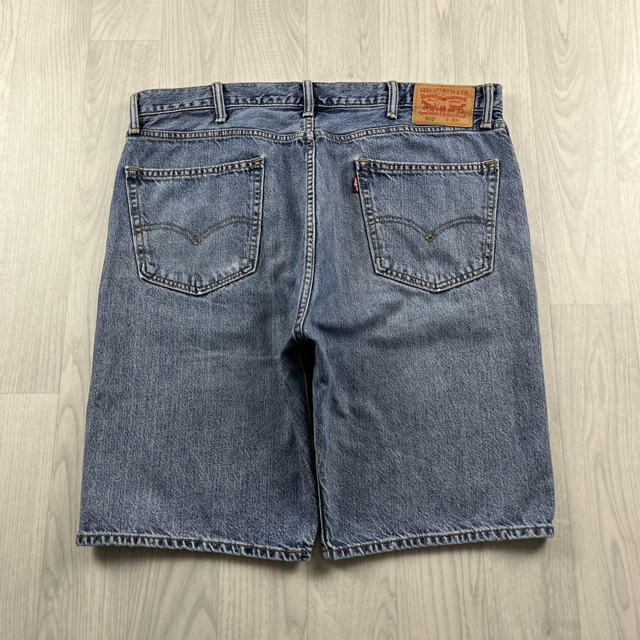 VINTAGE LEVIS BAGGY LOOSE SKATER HIP HOP JORTS BLUE (38w)