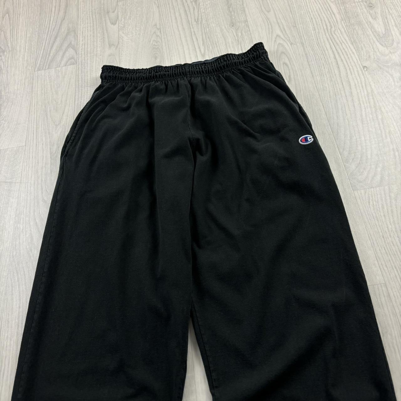 VINTAGE 00s CHAMPION BAGGY LIGHTWEIGHT SWEATPANTS BLACK