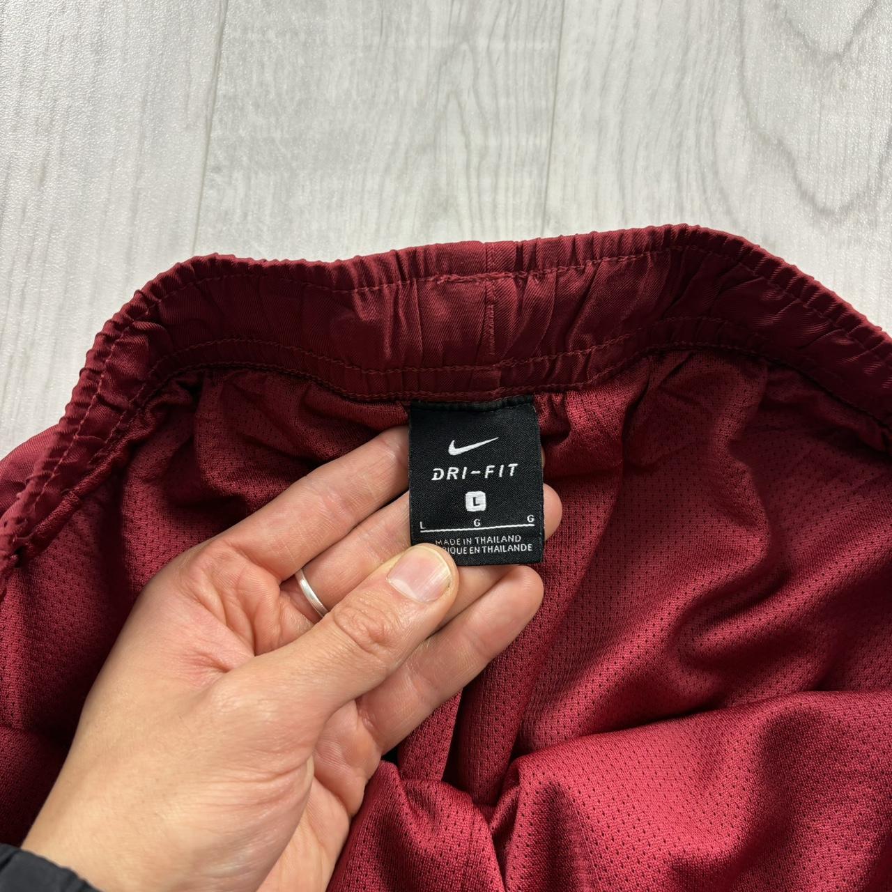 VINTAGE Y2K NIKE BAGGY TRACKSUIT BOTTOMS BURGUNDY