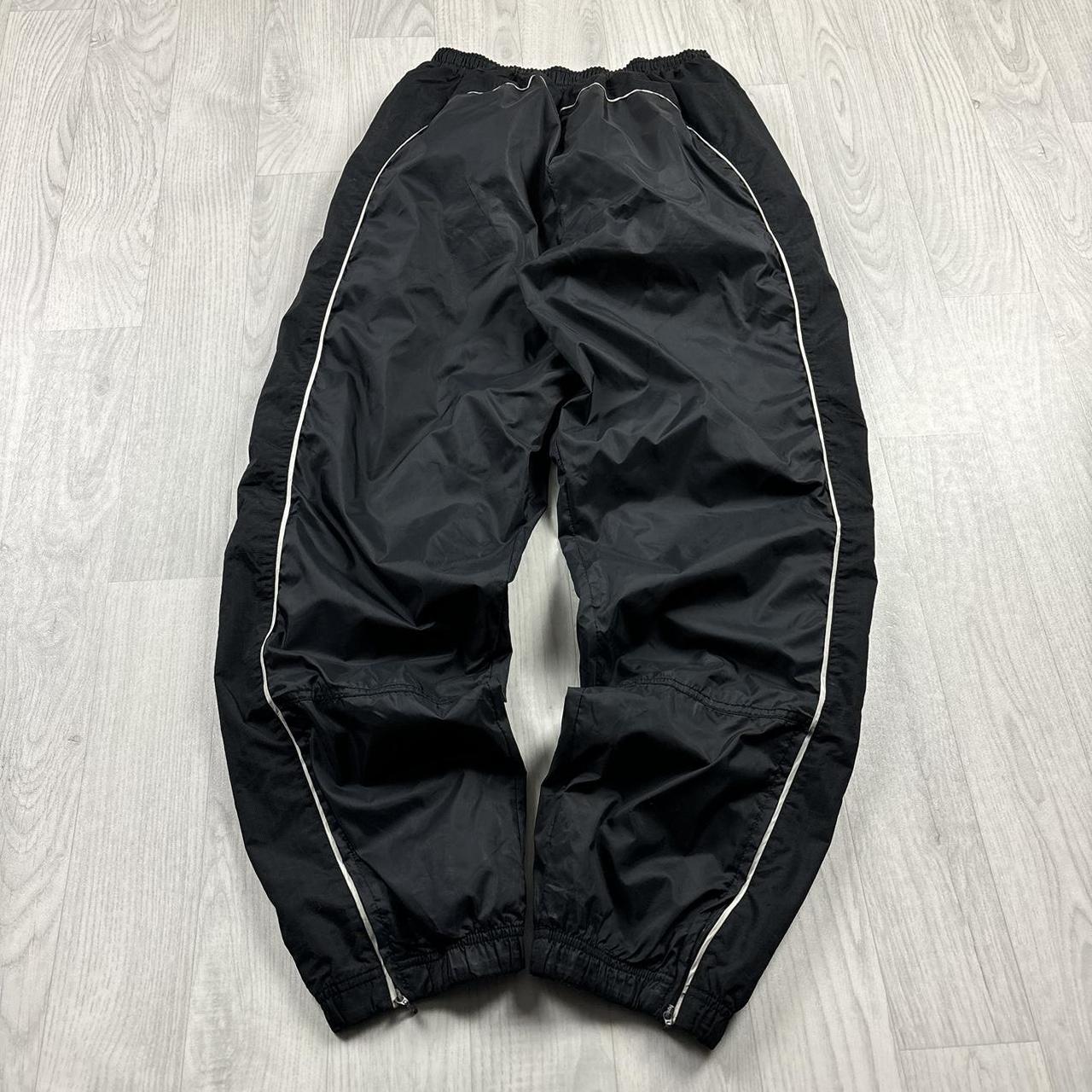 VINTAGE 90s NIKE BAGGY TRACKSUIT BOTTOMS BLACK
