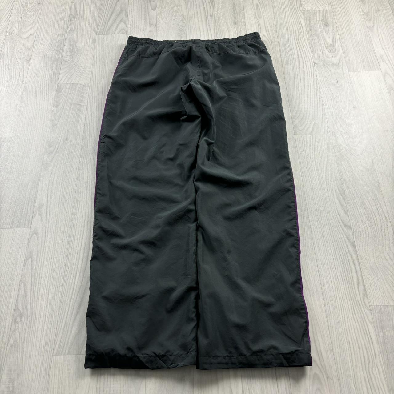 VINTAGE Y2K NIKE LOW RISE BAGGY TRACKSUIT BOTTOMS GREY
