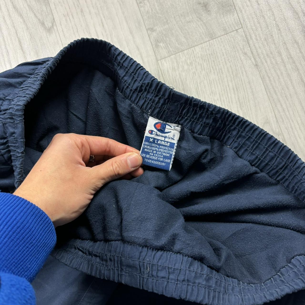 VINTAGE Y2K CHAMPION BAGGY TRACKSUIT BOTTOMS NAVY BLUE