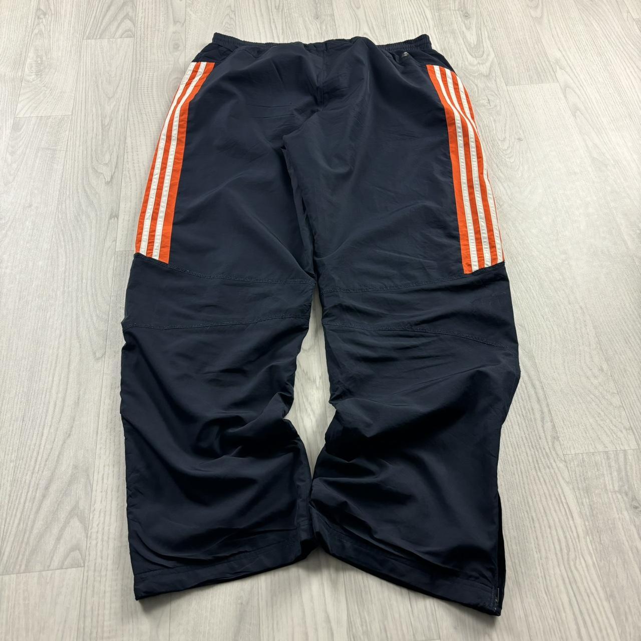 VINTAGE Y2K ADIDAS BAGGY TRACKSUIT BOTTOMS NAVY