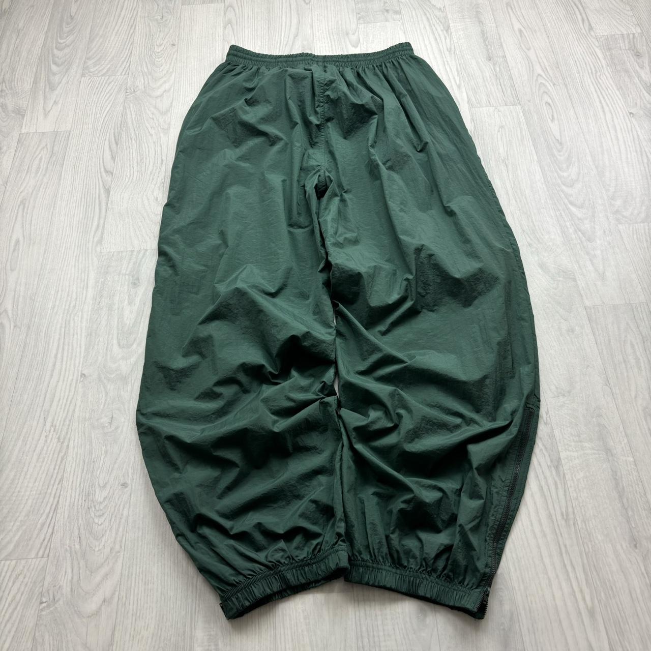 VINTAGE Y2K CHAMPION BAGGY SHELL TRACKSUIT BOTTOMS GREEN