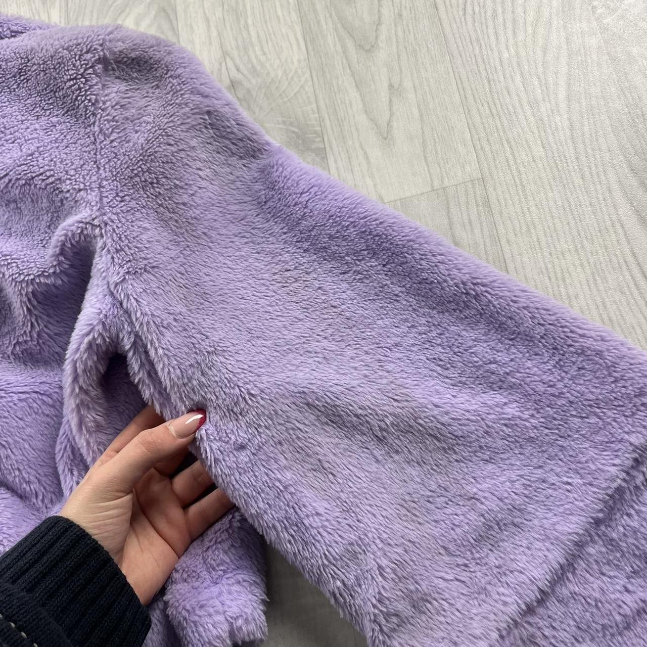 VINTAGE Y2K FAUX FUR JACKET LILAC PURPLE