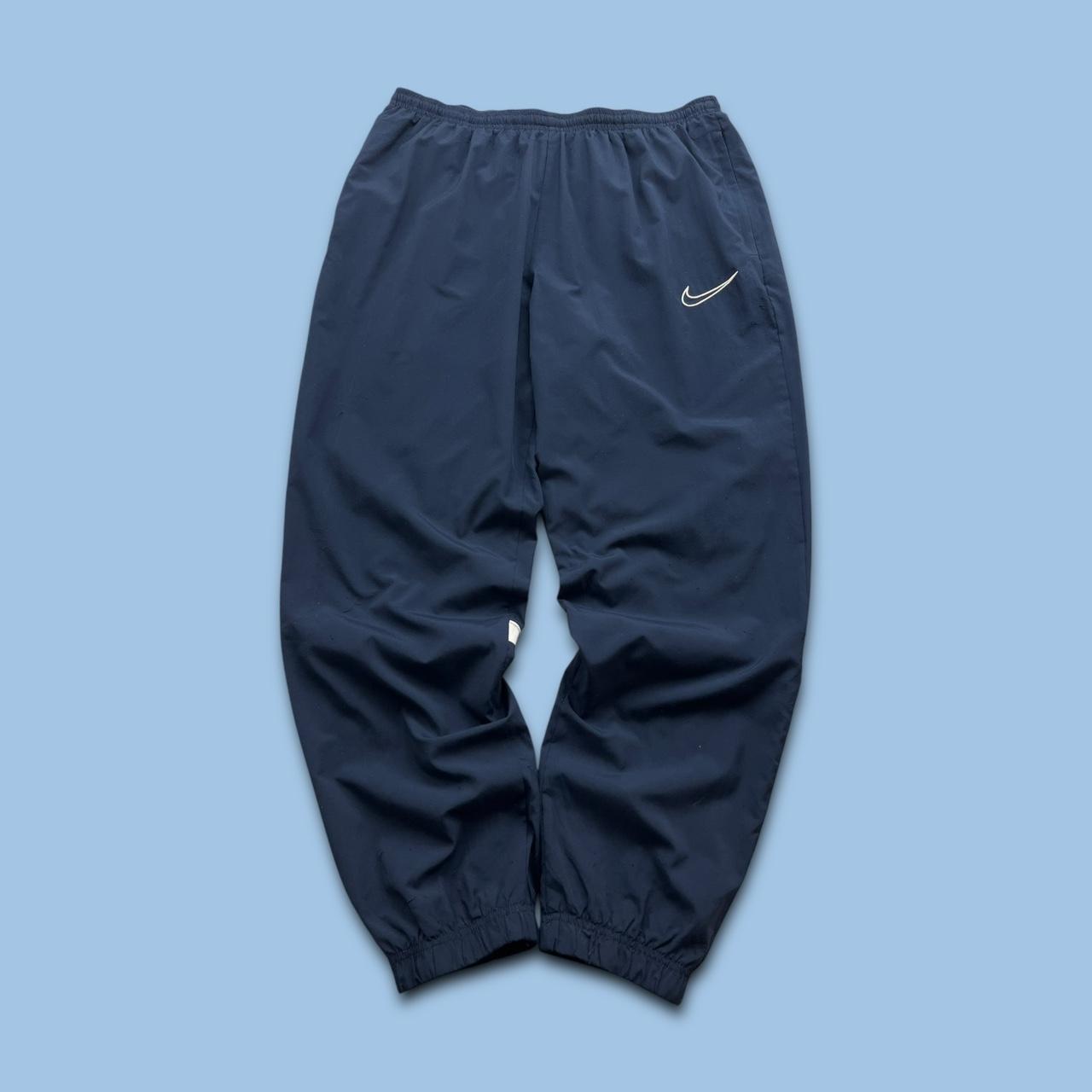 NIKE DRI FIT BAGGY TRACKSUIT BOTTOMS NAVY