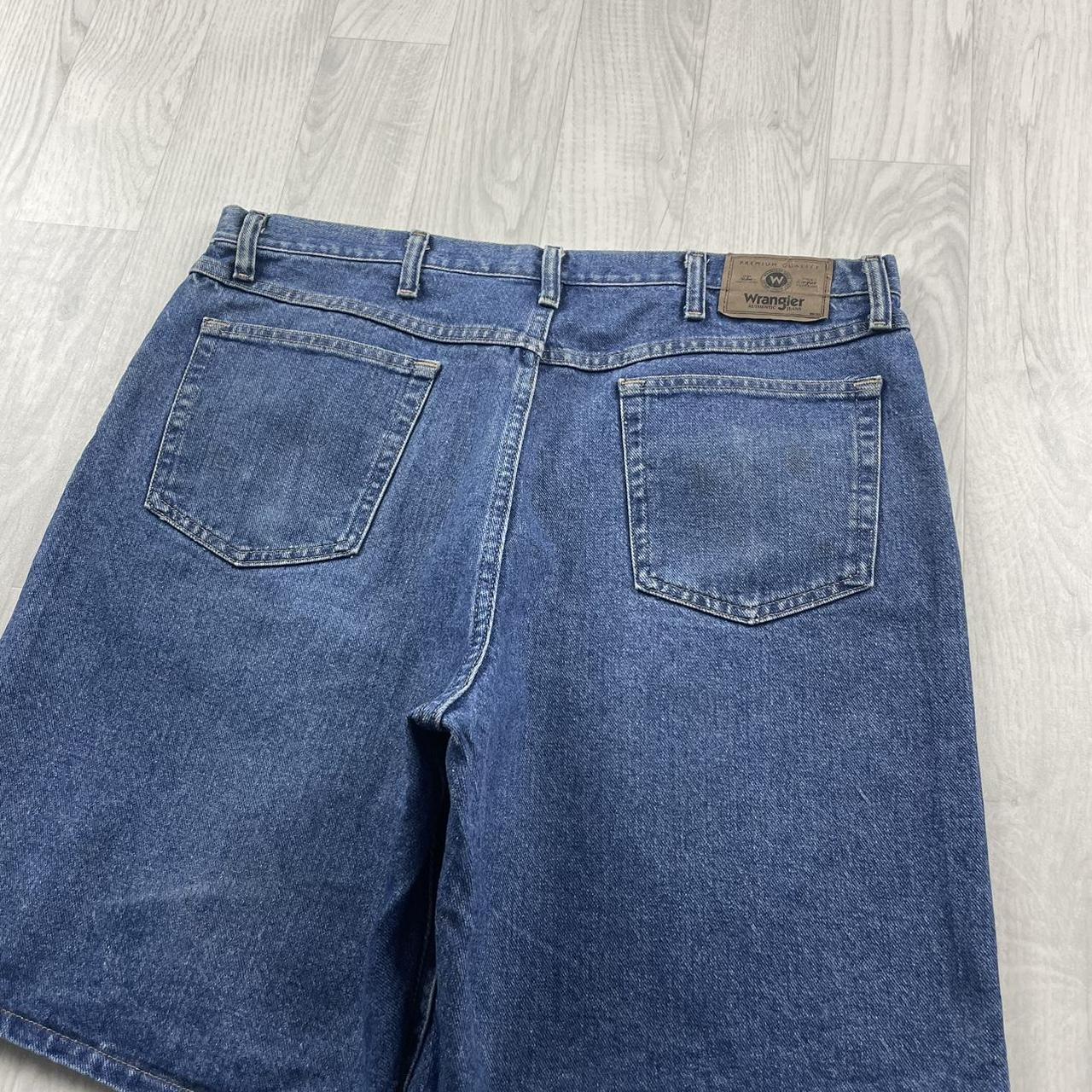 VINTAGE WRANGLER BAGGY LOOSE SKATER JORTS NAVY BLUE (38w)