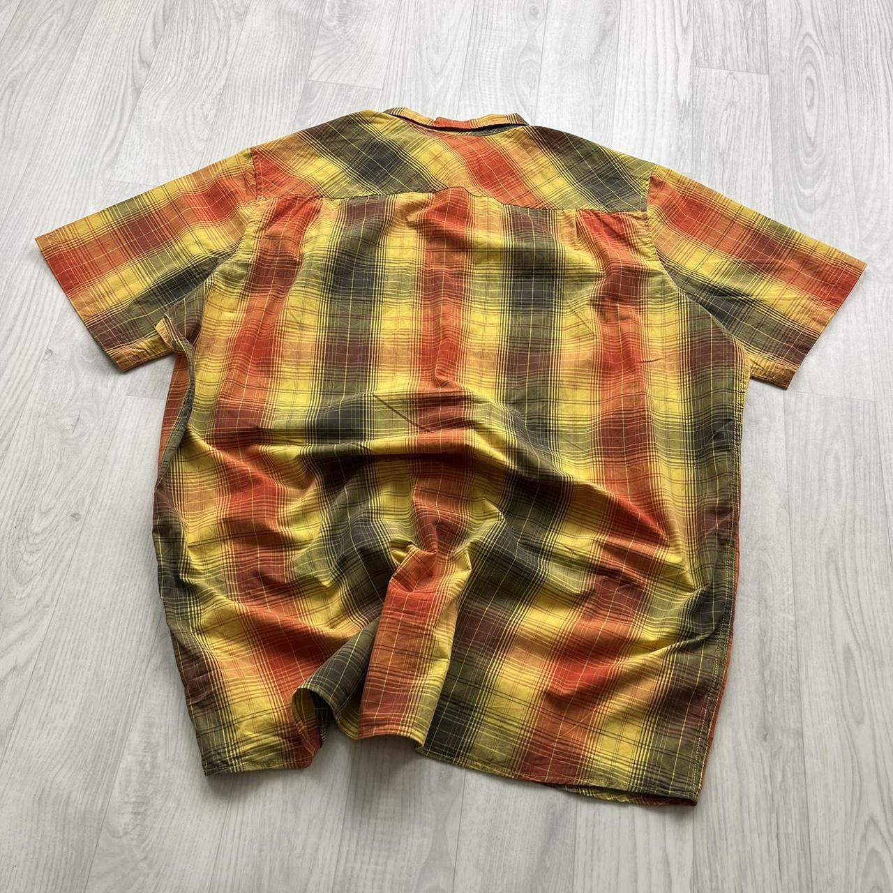VINTAGE Y2K L L BEAN SHORT SLEEVE SHIRT ORANGE