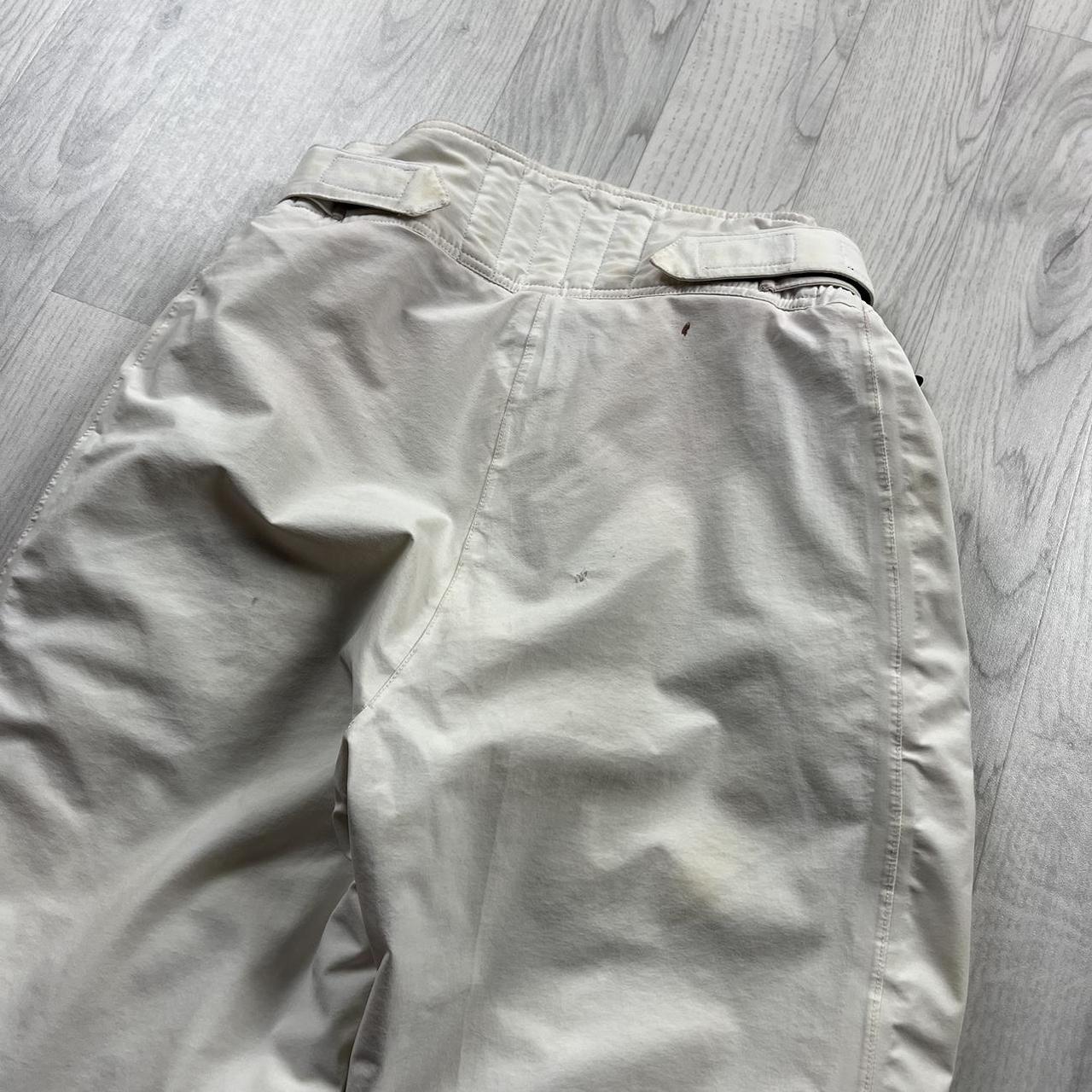 VINTAGE Y2K MAIER BAGGY SKI PANTS SALOPETTES CREAM
