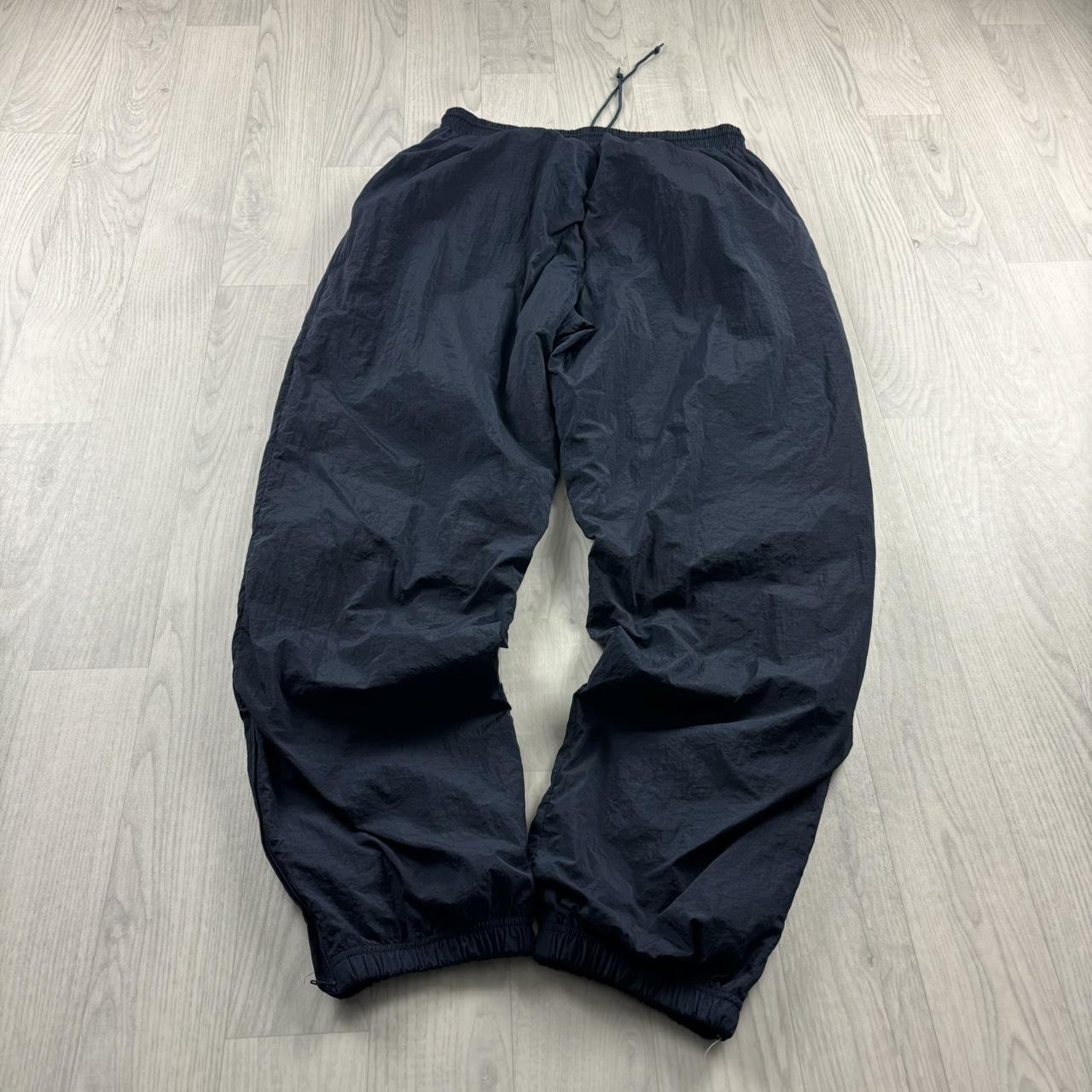 VINTAGE 90s REEBOK BAGGY TRACKSUIT BOTTOMS NAVY