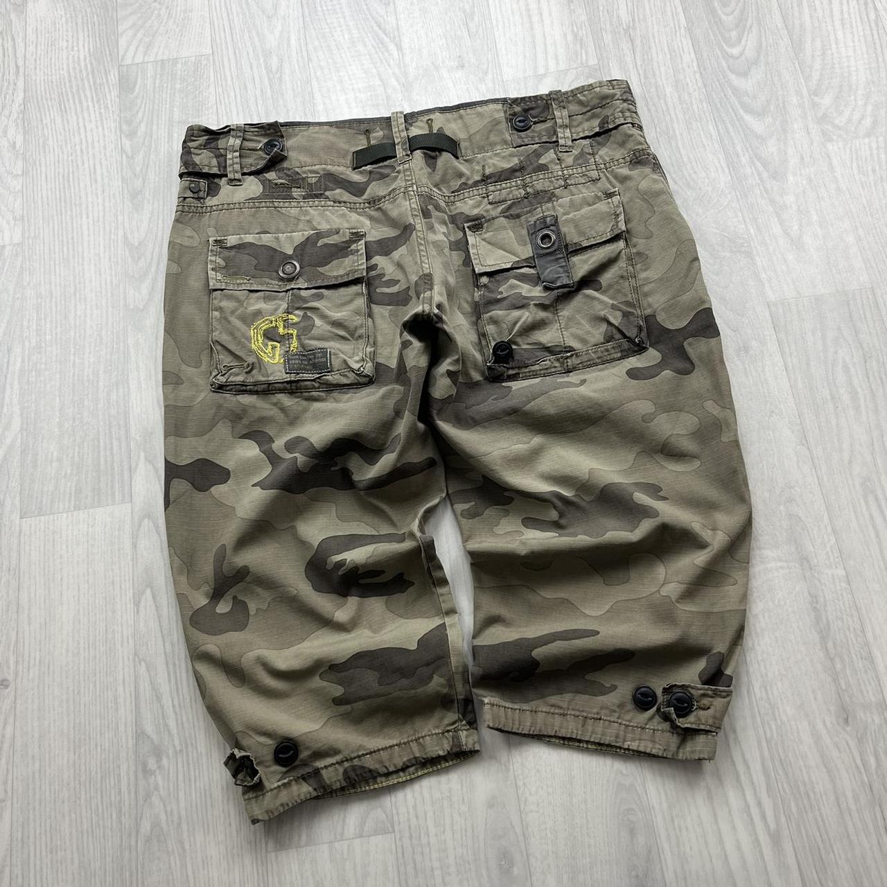 VINTAGE Y2K G STAR RAW CAMO CARGO SHORTS