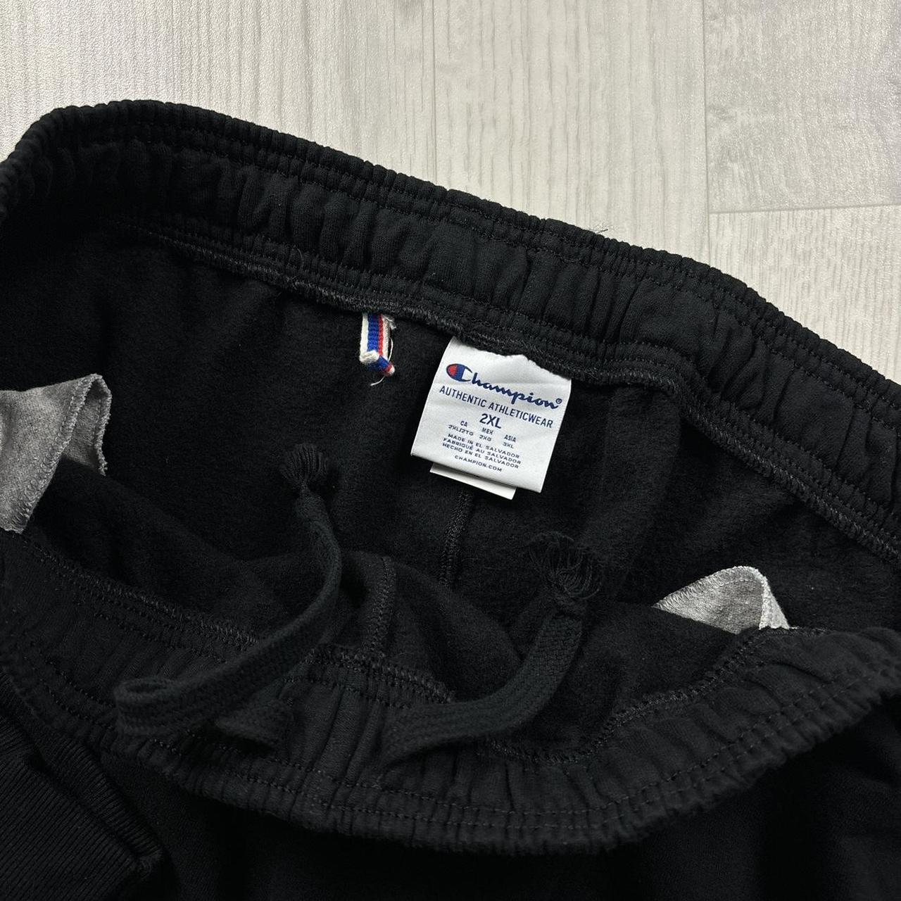 VINTAGE 00s CHAMPION BAGGY COTTON SWEATPANTS BLACK