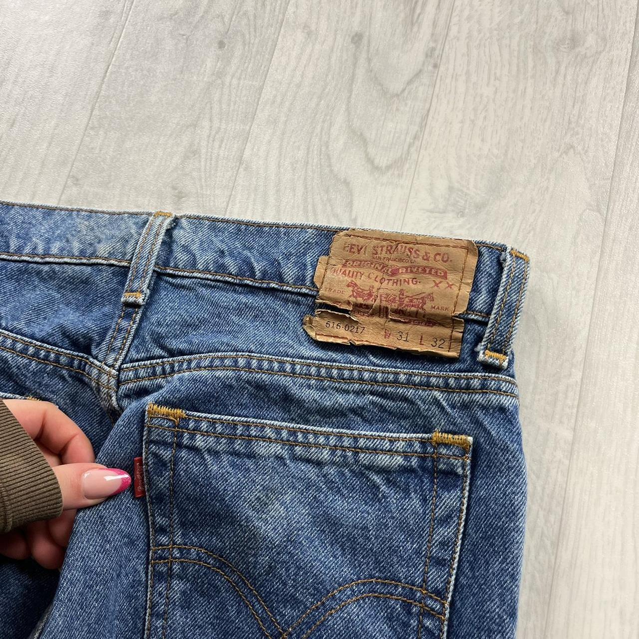 VINTAGE LEVIS RED TABS STRAIGHT TAPERED JEANS BLUE