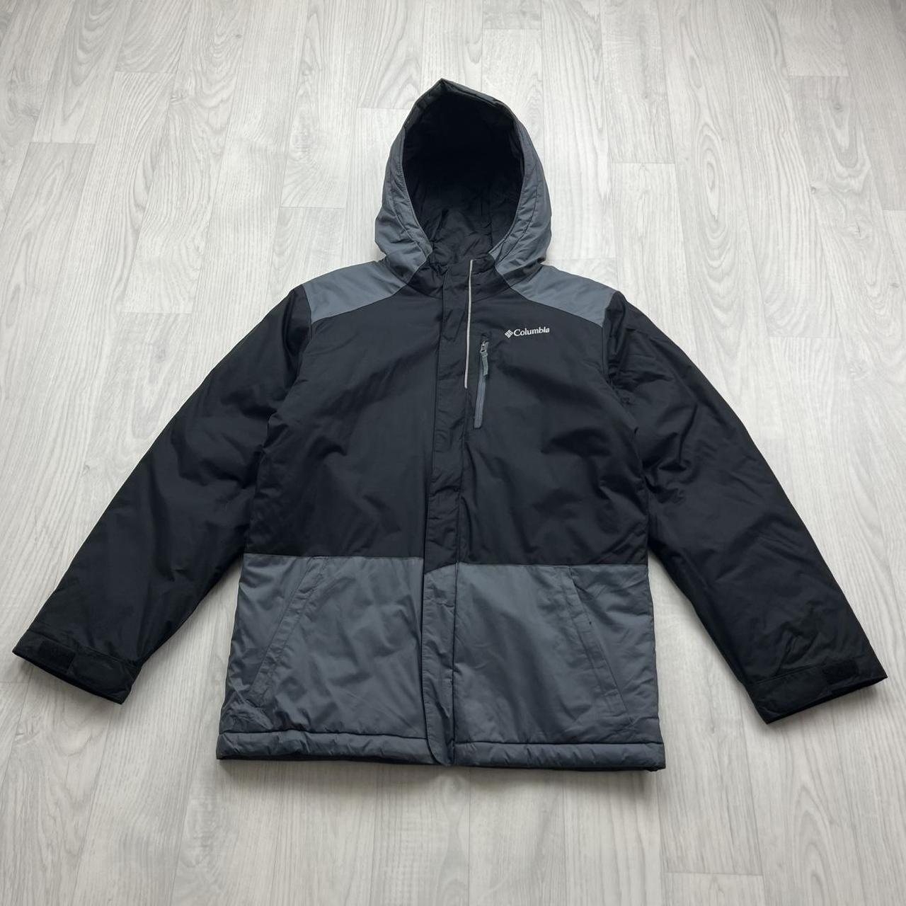 VINTAGE 00s COLUMBIA HOODED JACKET BLACK GREY