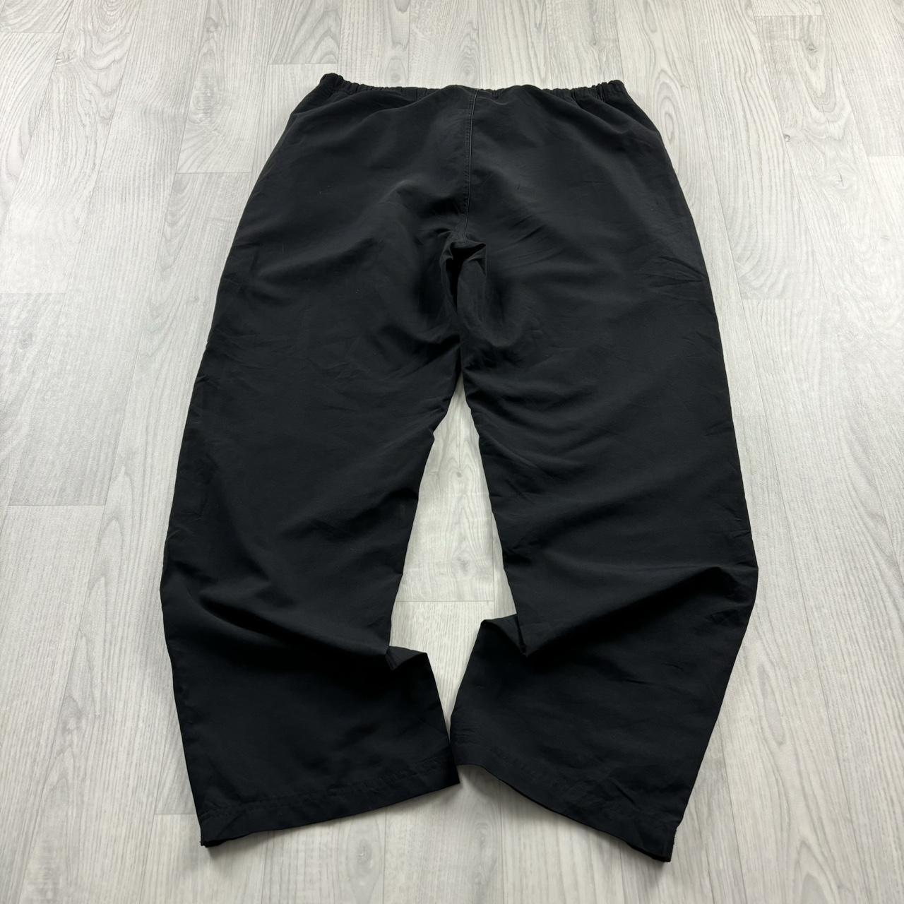 VINTAGE Y2K REEBOK LOW RISE BAGGY TRACKSUIT BOTTOMS BLACK