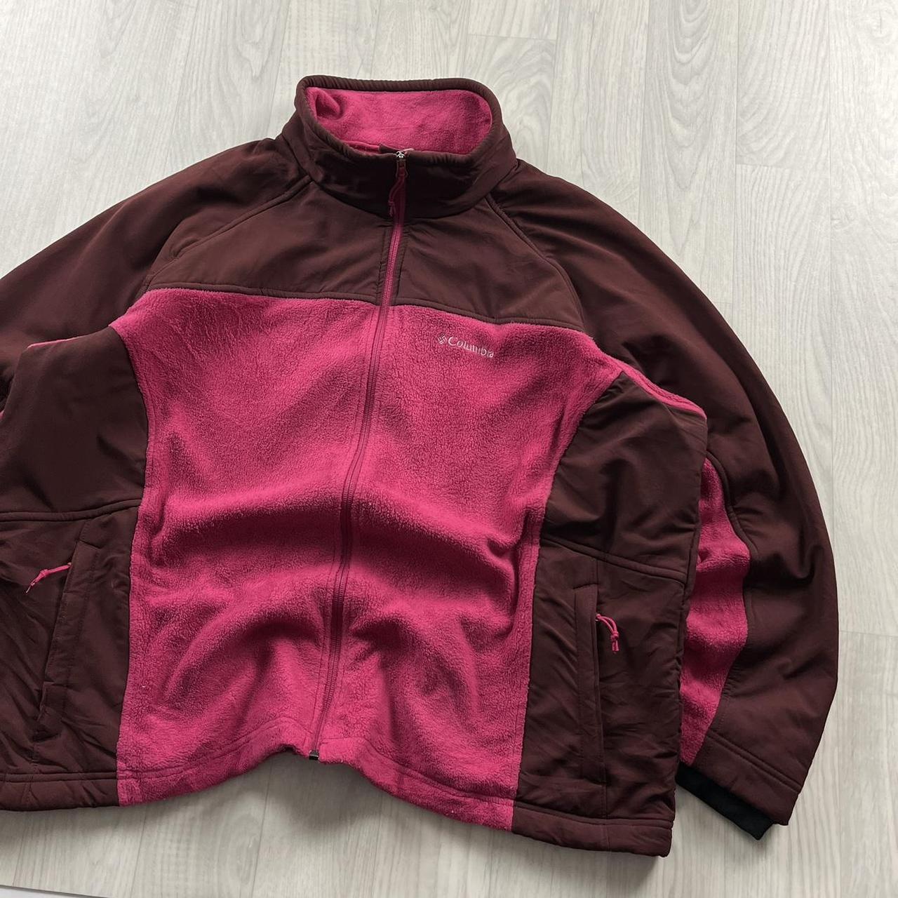 VINTAGE Y2K COLUMBIA ZIP UP FLEECE PINK