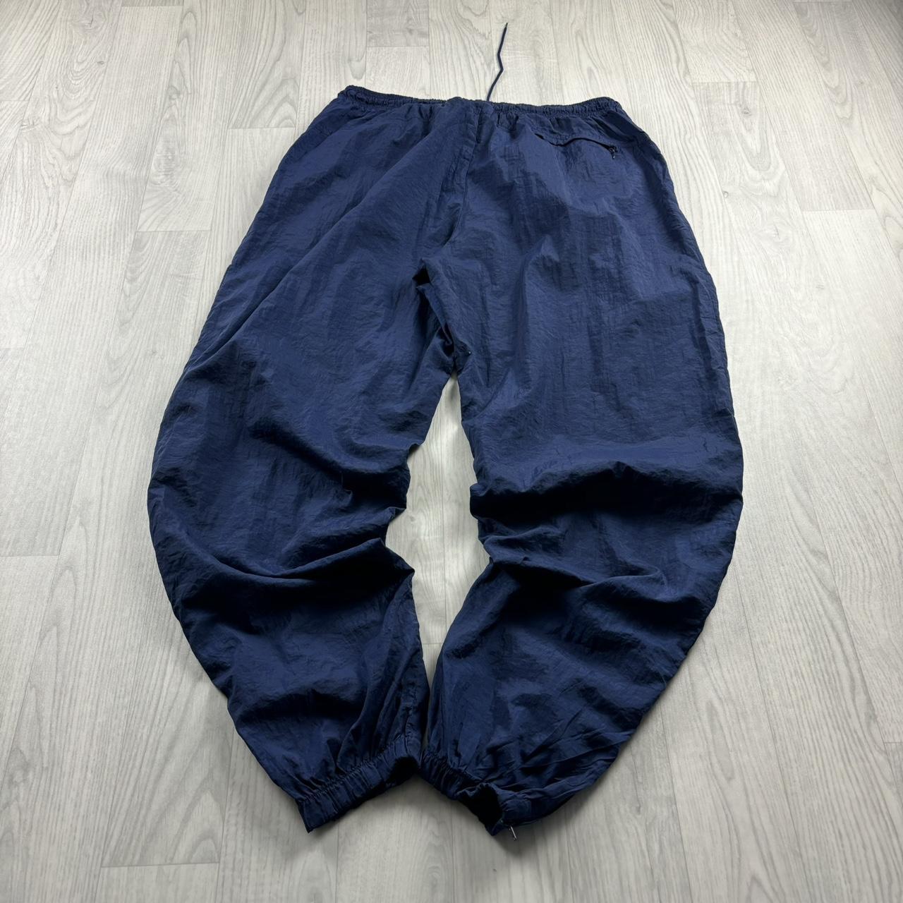 VINTAGE 90s NIKE BAGGY TRACKSUIT BOTTOMS NAVY