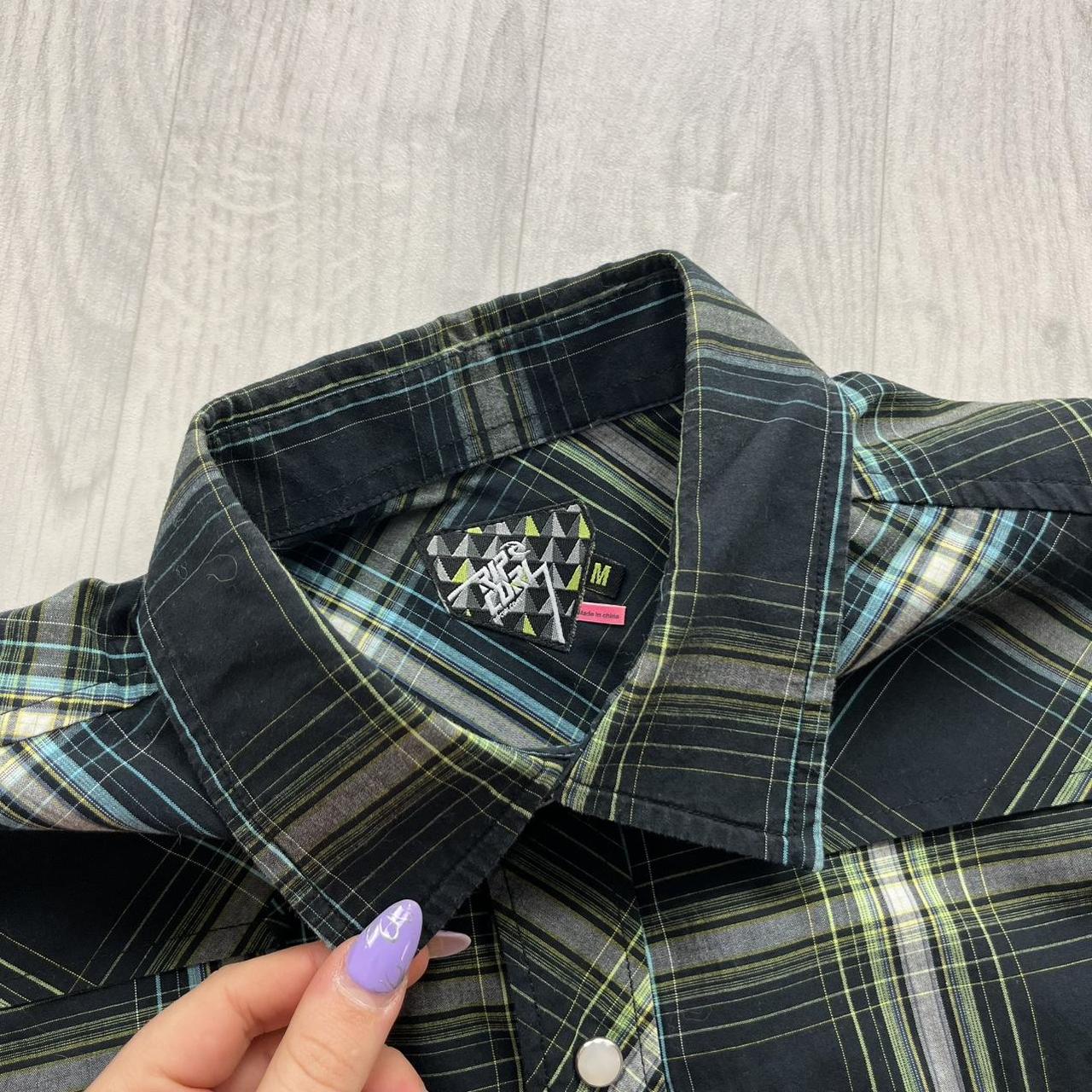 VINTAGE Y2K RIPCURL CHECKERED SHORT SLEEVE SHIRT