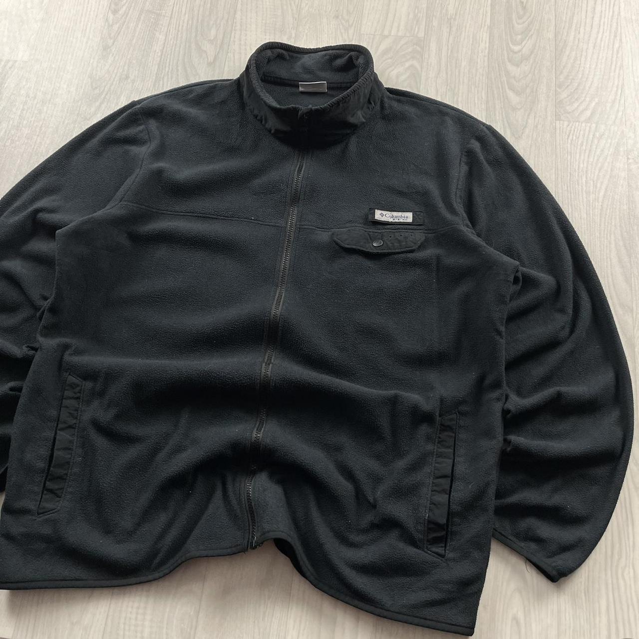 VINTAGE Y2K COLUMBIA ZIP UP FLEECE BLACK