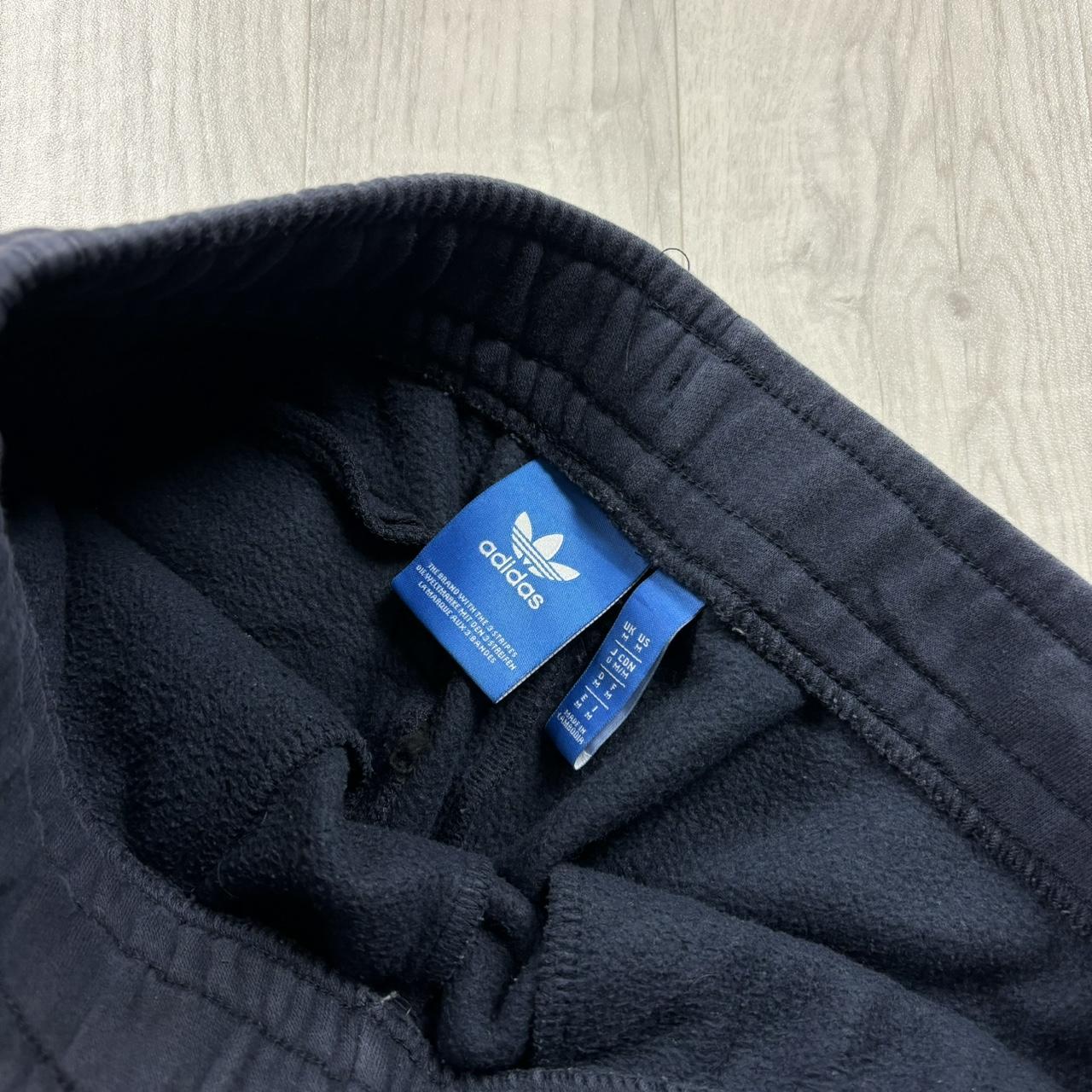 ADIDAS CUFFED COTTON SWEATPANTS NAVY