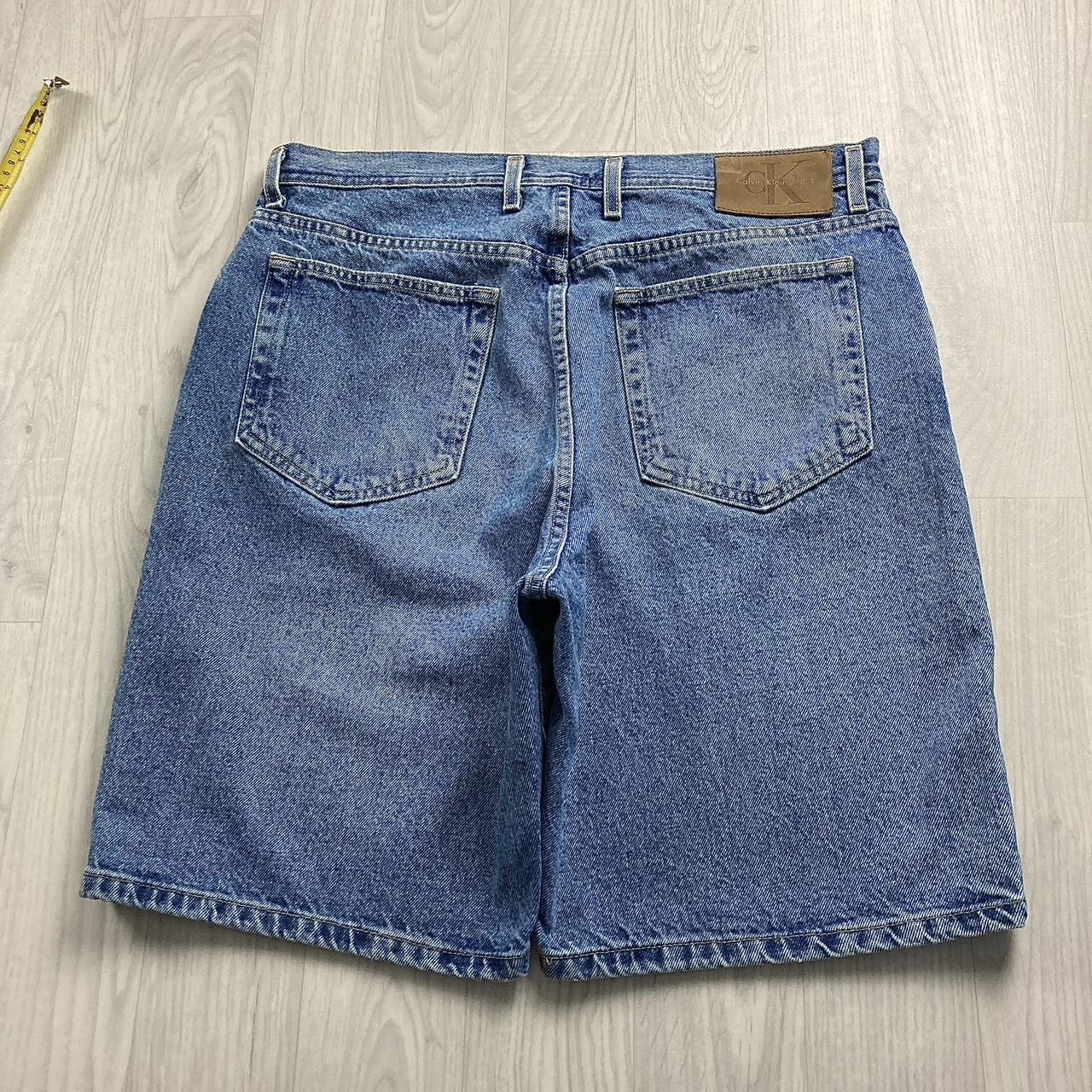 VINTAGE CALVIN KLEIN BAGGY LOOSE SKATER HIP HOP JORTS BLUE (34w)