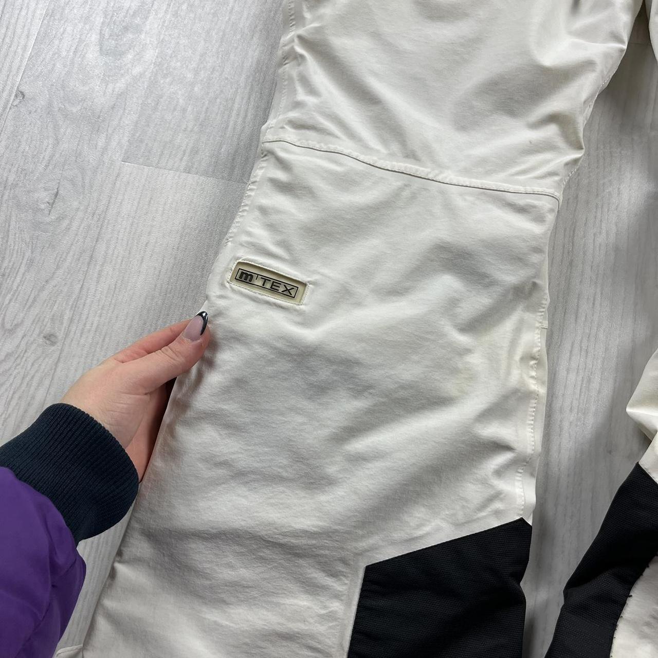 VINTAGE Y2K MAIER BAGGY SKI PANTS SALOPETTES CREAM