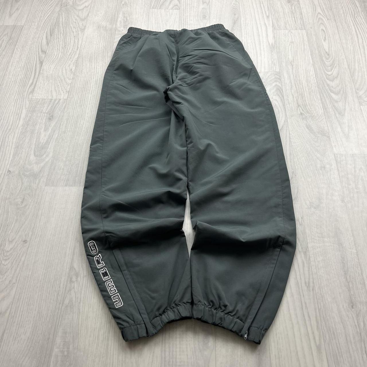 VINTAGE Y2K UMBRO BAGGY TRACKSUIT BOTTOMS GREY