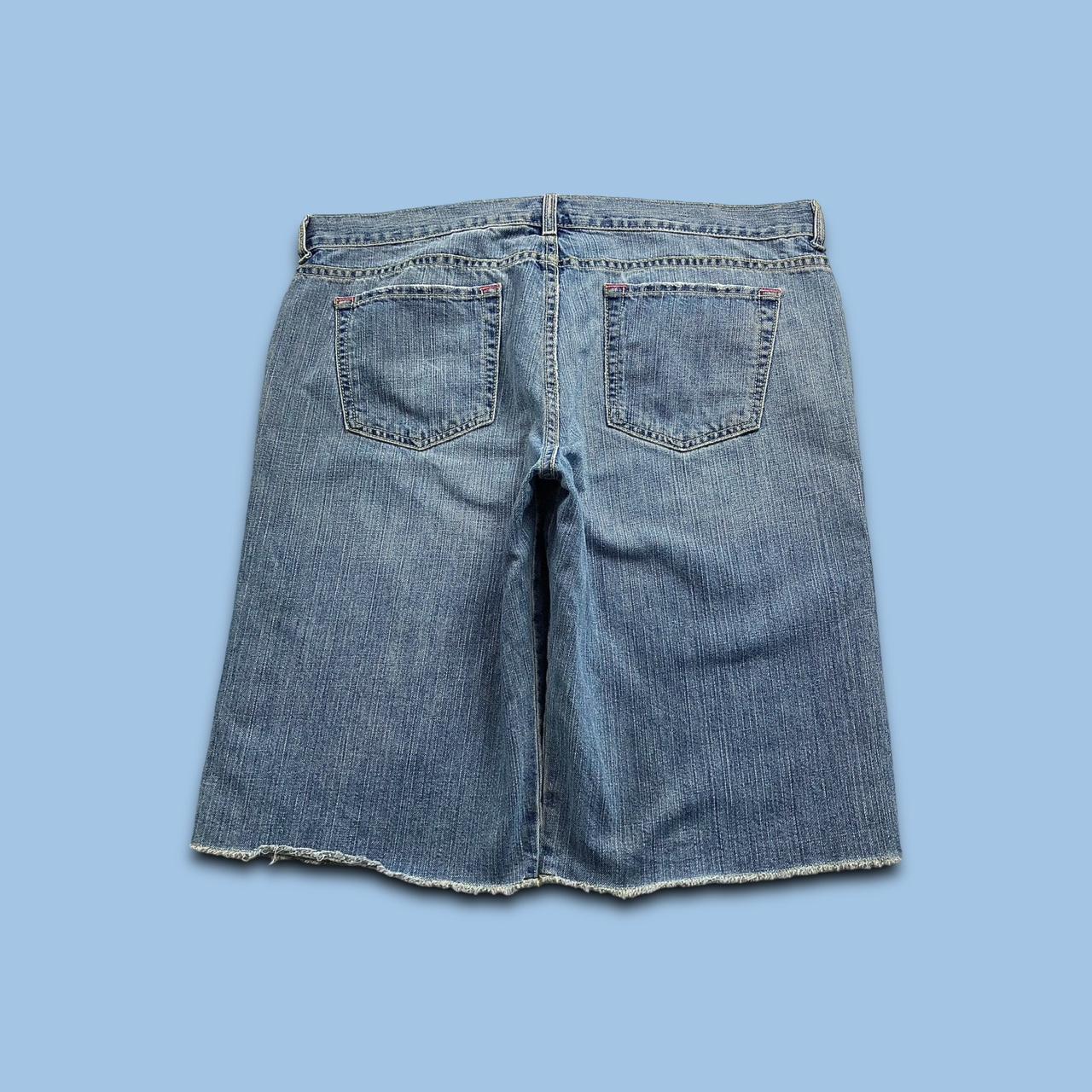 VINTAGE OLD NAVY BAGGY LOOSE SKATER HIP HOP JORTS BLUE (38)