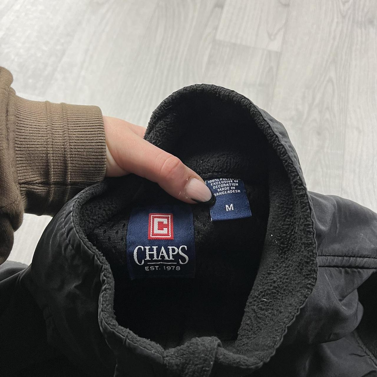 VINTAGE Y2K CHAPS ZIP UP TECHNICAL FLEECE BLACK