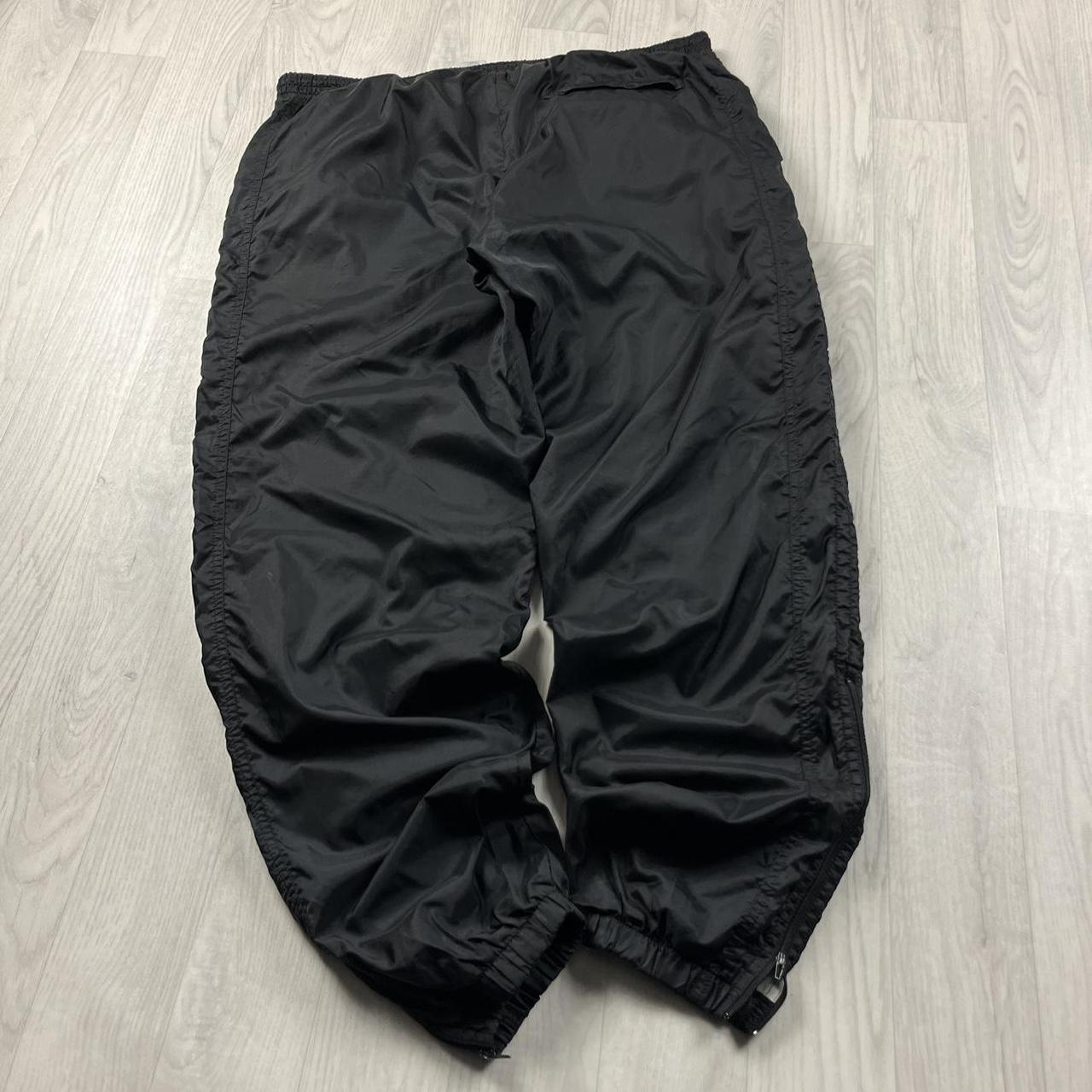 VINTAGE 90s NIKE BAGGY TRACKSUIT BOTTOMS BLACK