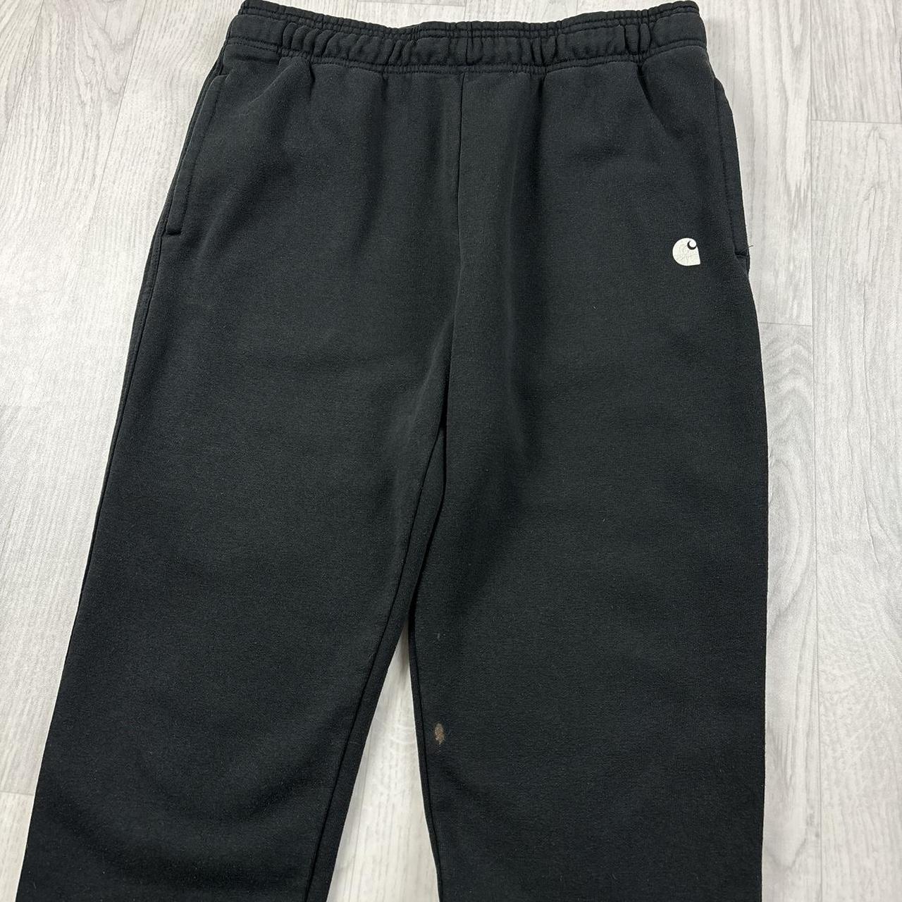 CARHARTT RELAXED COTTON SWEATPANTS BLACK