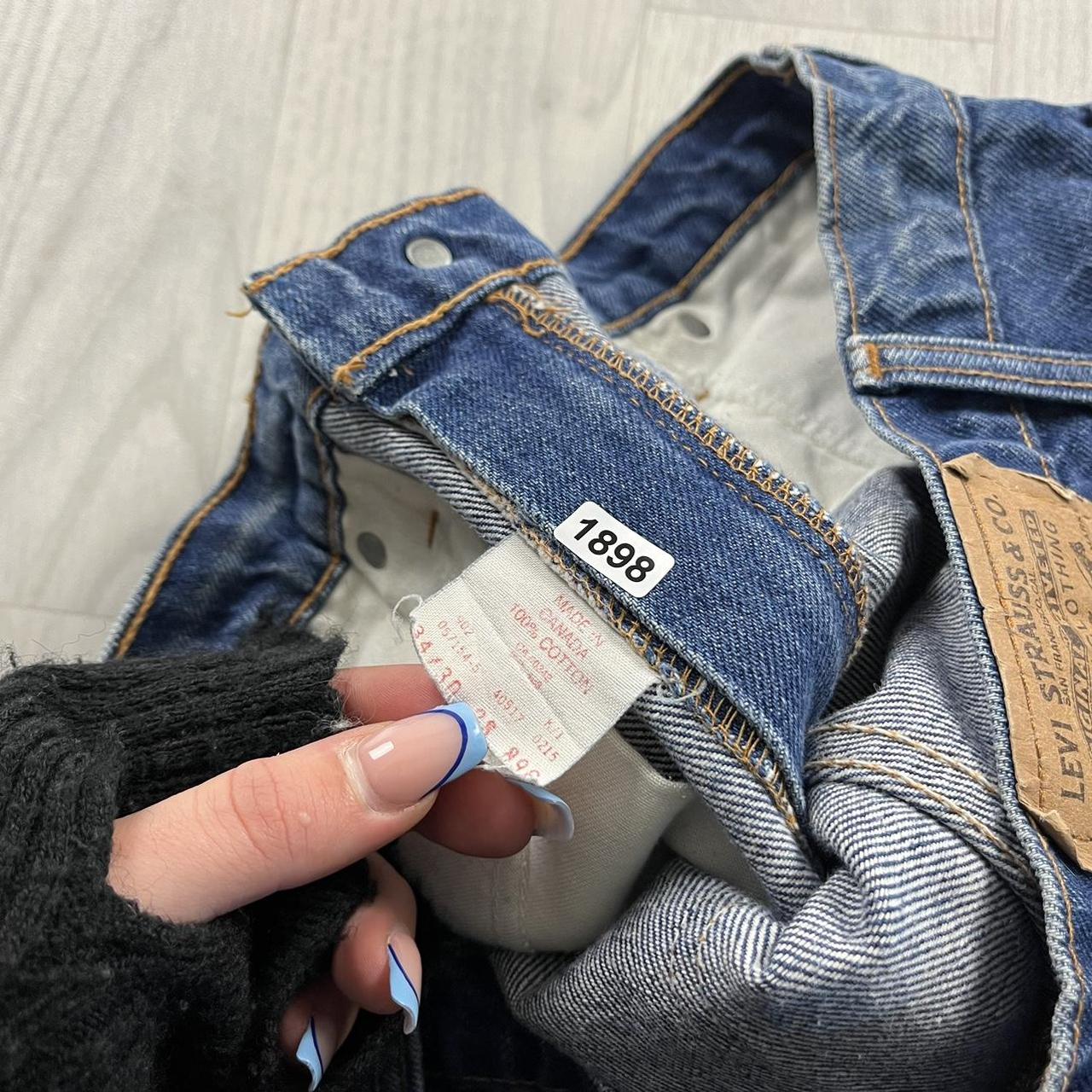 VINTAGE LEVIS ORANGE TAB STRAIGHT LEG JEANS BLUE