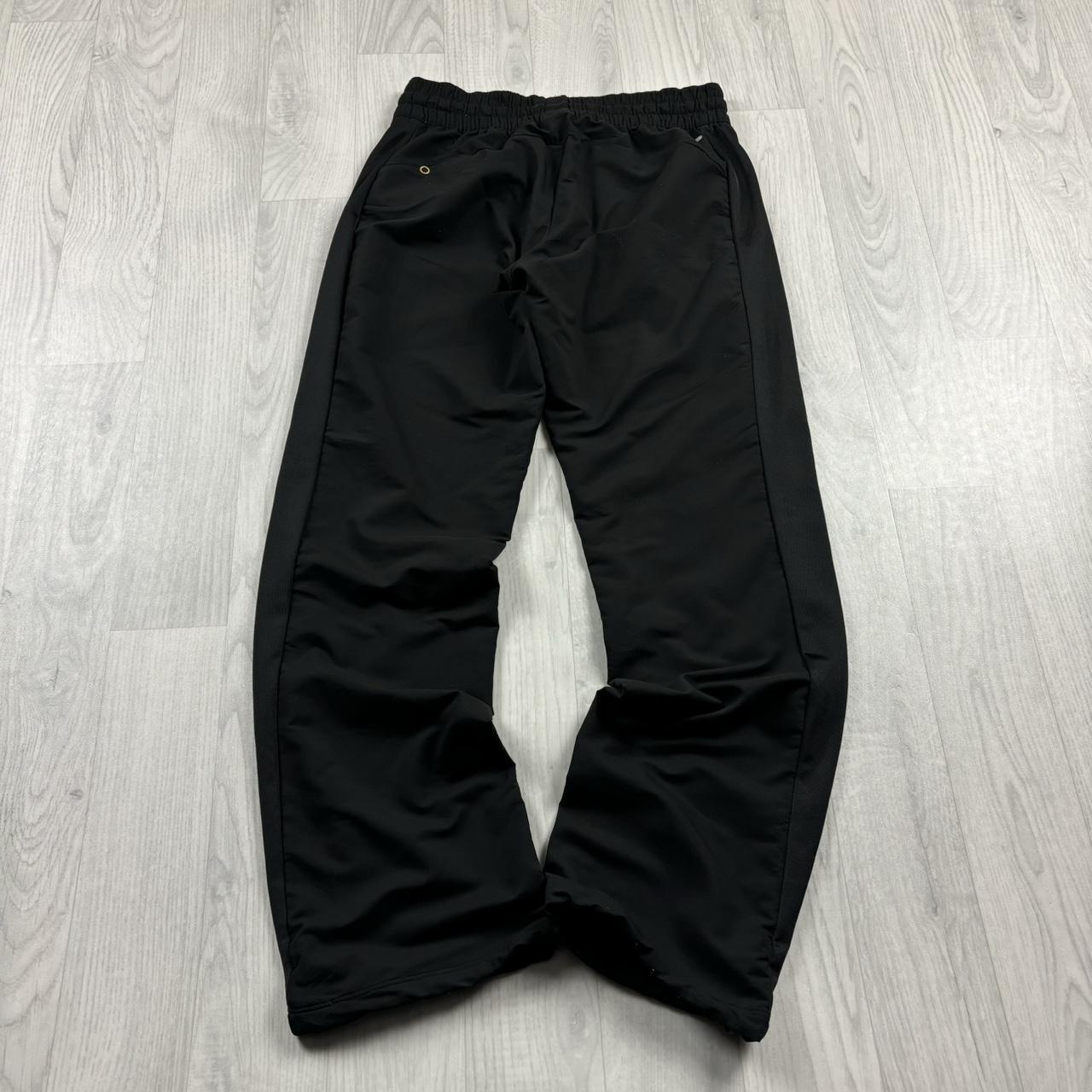 VINTAGE Y2K PUMA LOW RISE TECHNICAL TRACKSUIT BOTTOMS BLACK
