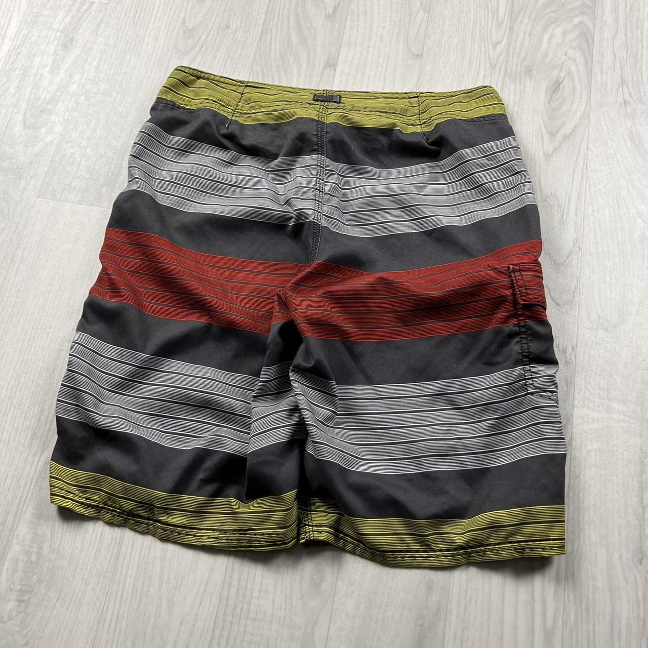 VINTAGE Y2K O’NEILL STRIPED BAGGY LOOSE BOARD SURF SHORTS MULTI