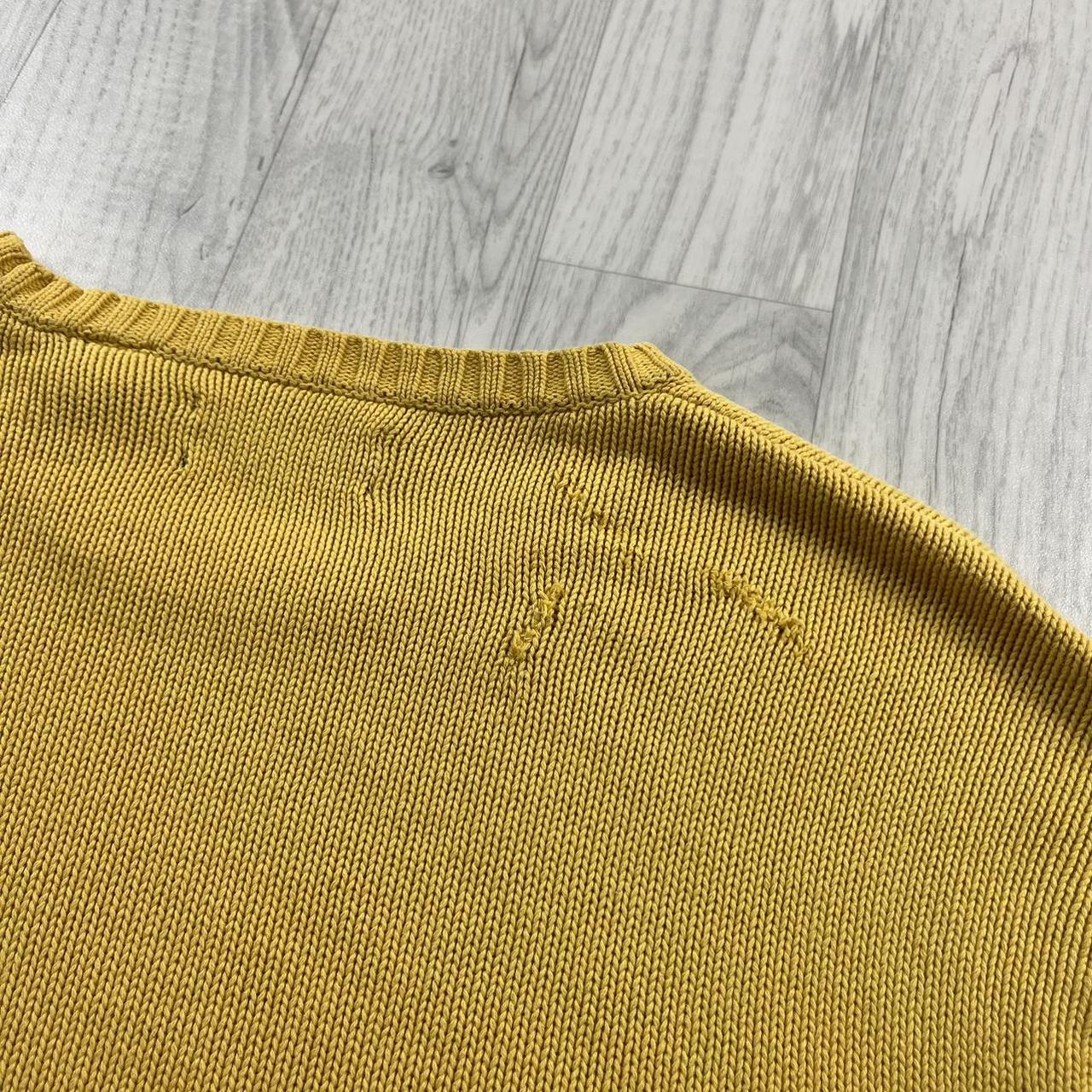 VINTAGE Y2K CHAPS CHUNKY KNITTED JUMPER YELLOW