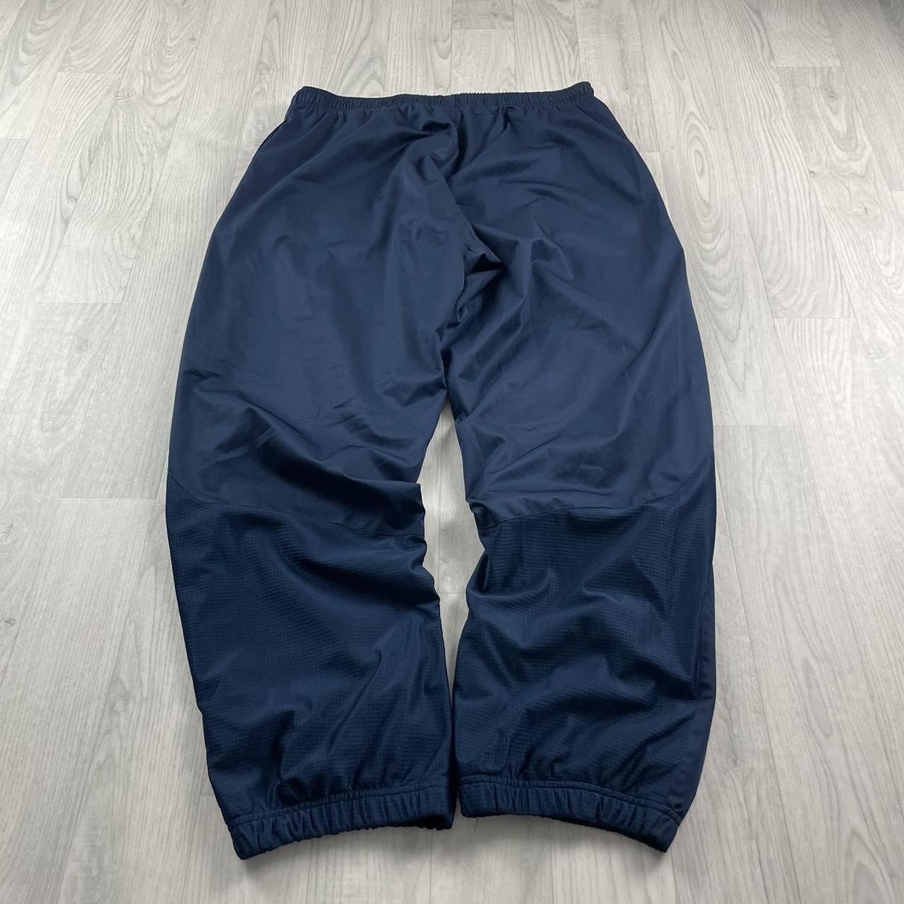 VINTAGE 00s REEBOK BAGGY TRACKSUIT BOTTOMS NAVY (XL)