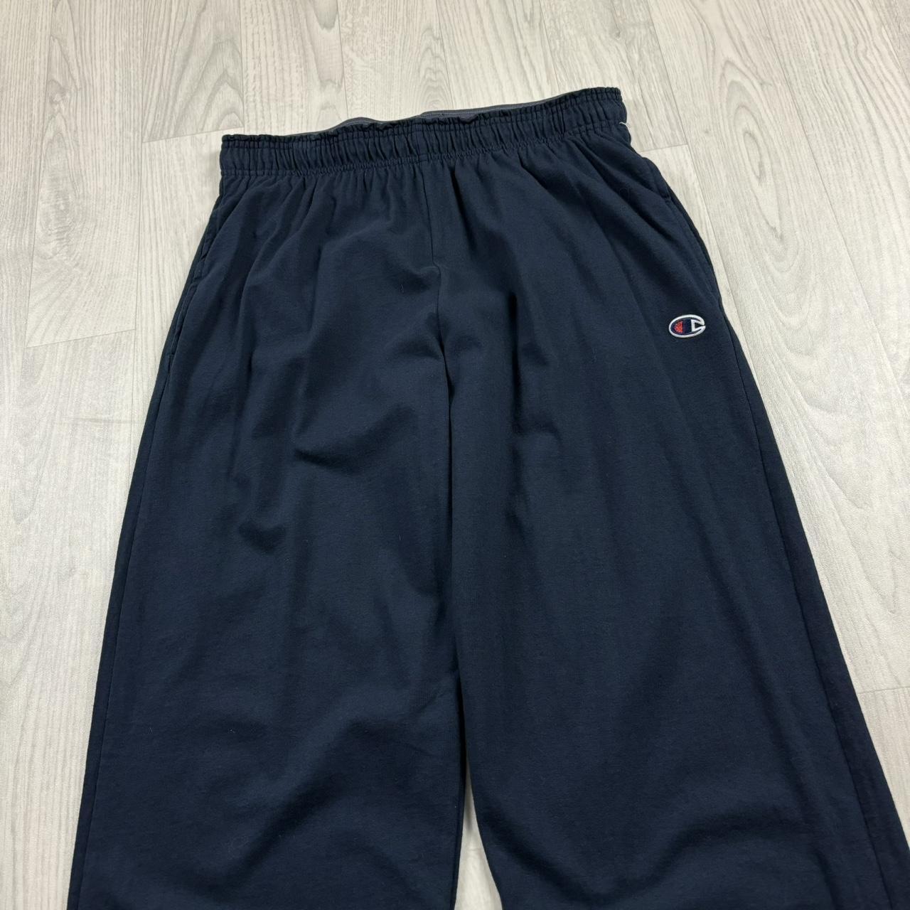 VINTAGE 00s CHAMPION BAGGY LIGHTWEIGHT SWEATPANTS NAVY
