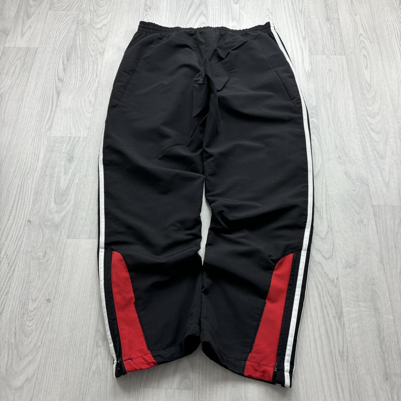 VINTAGE Y2K ADIDAS BAGGY TRACKSUIT BOTTOMS BLACK