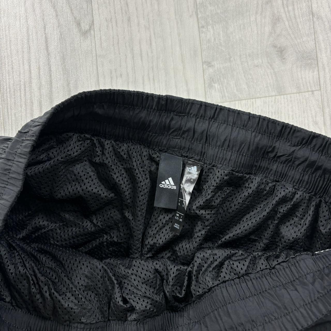 ADIDAS BAGGY TRACKSUIT BOTTOMS BLACK