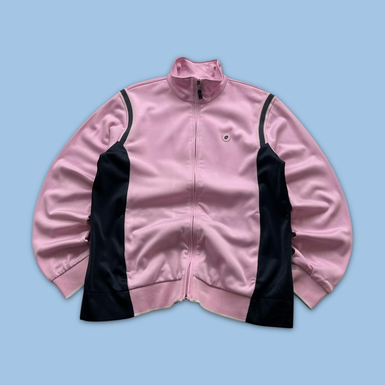 VINTAGE Y2K LOTTO WINDBREAKER TRACK JACKET BABY PINK