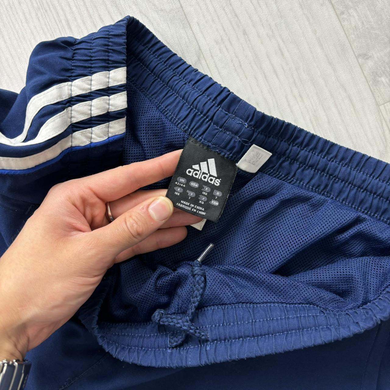 VINTAGE Y2K ADIDAS BAGGY TRACKSUIT BOTTOMS NAVY