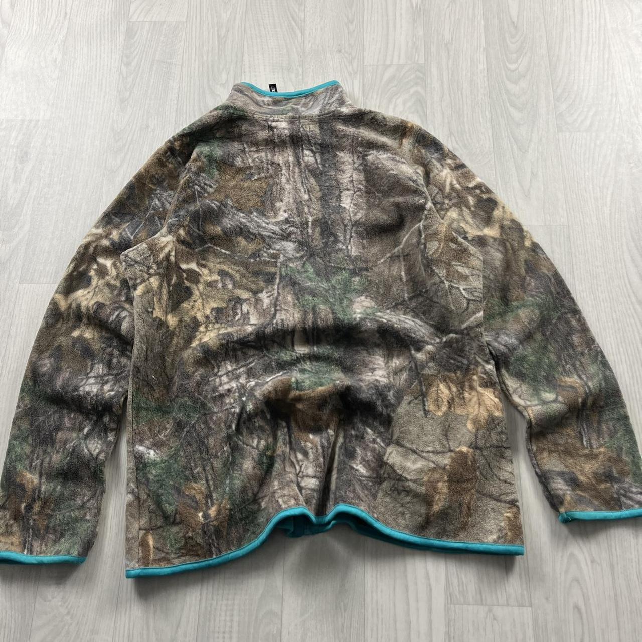 VINTAGE REALTREE ZIP UP FLEECE CAMO BLUE