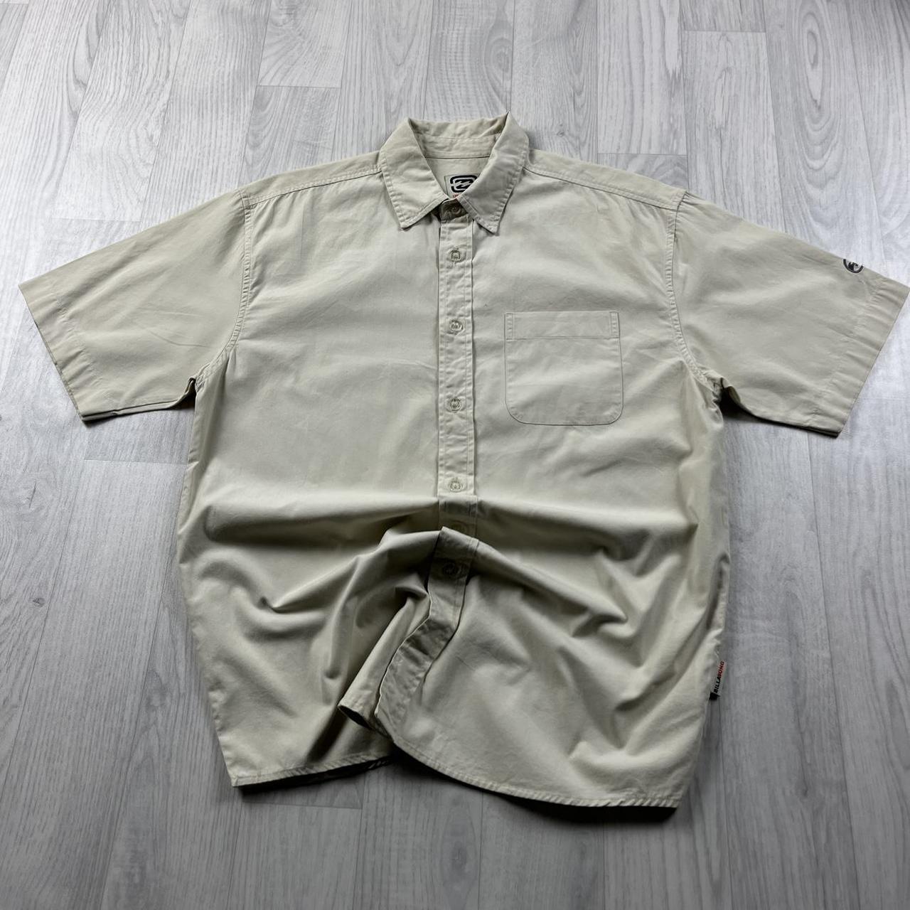 VINTAGE Y2K BILLABONG SHORT SLEEVE SHIRT CREAM
